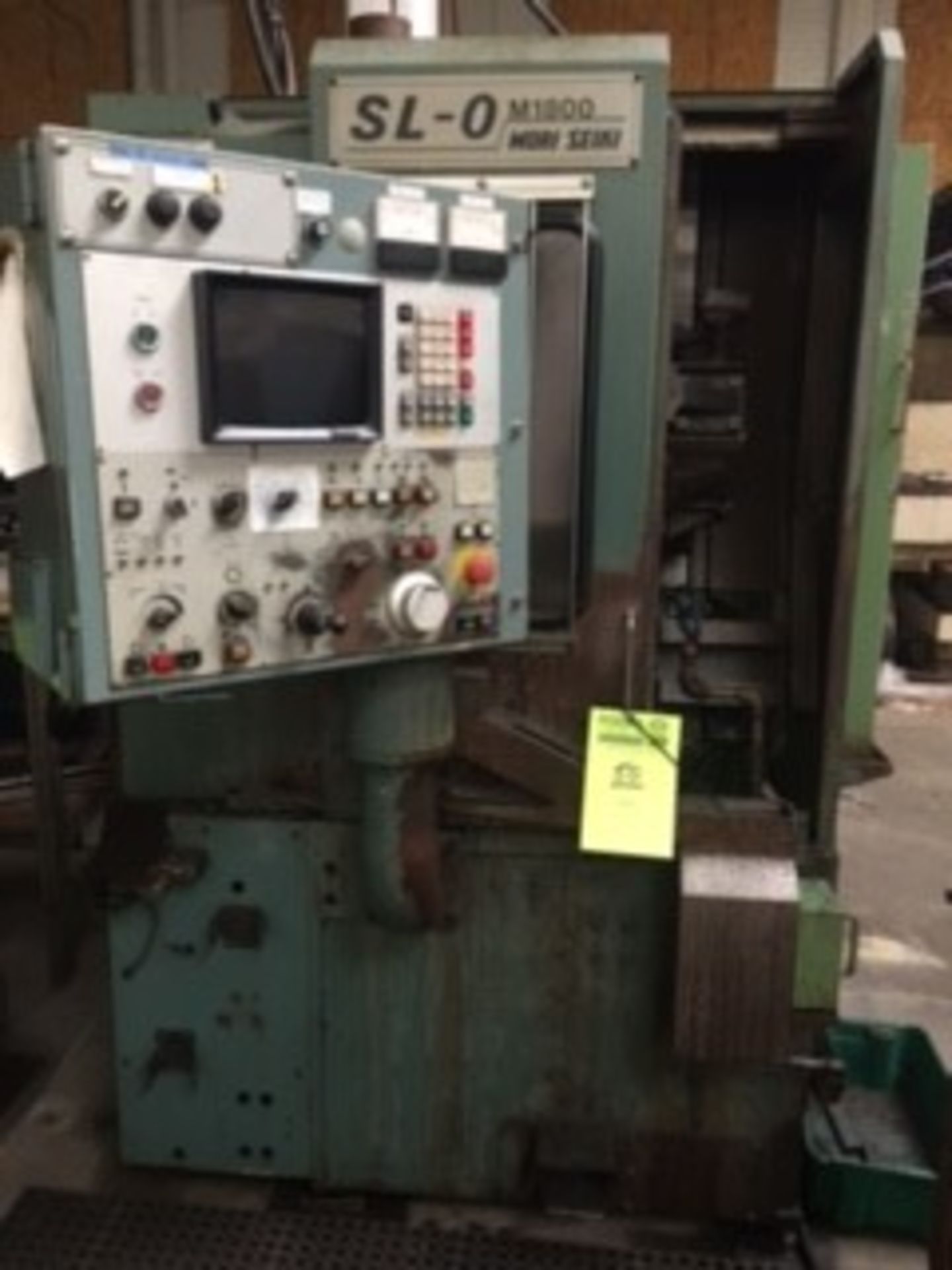 MORI SEKI numerical control lathe, model SL-0 M1800, serial 596, 6" chuck