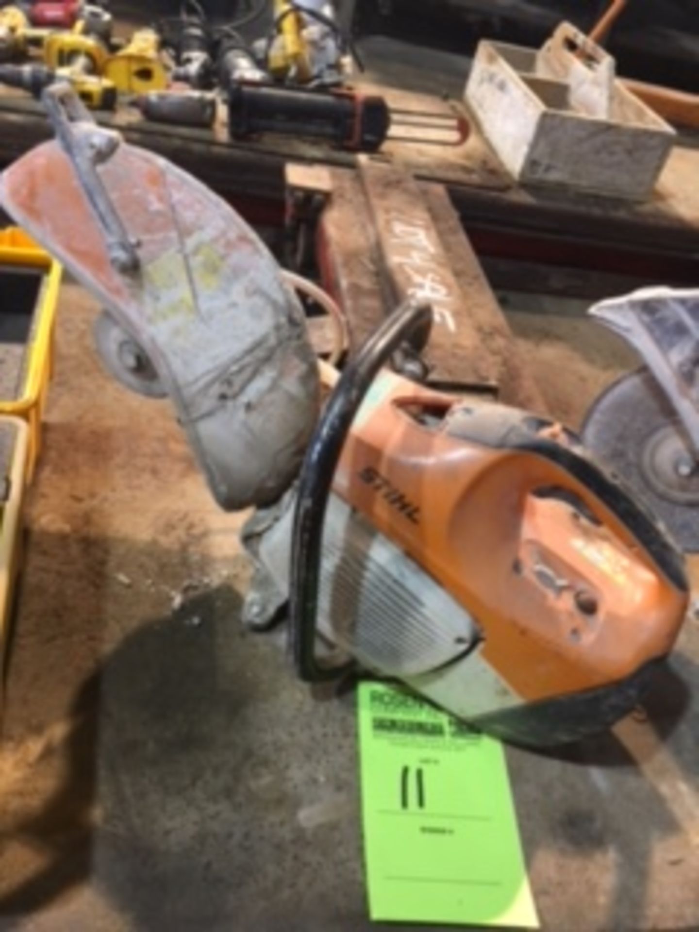 Stihl TS420 concrete cut off saw. (Pull start/retractor line stuck)