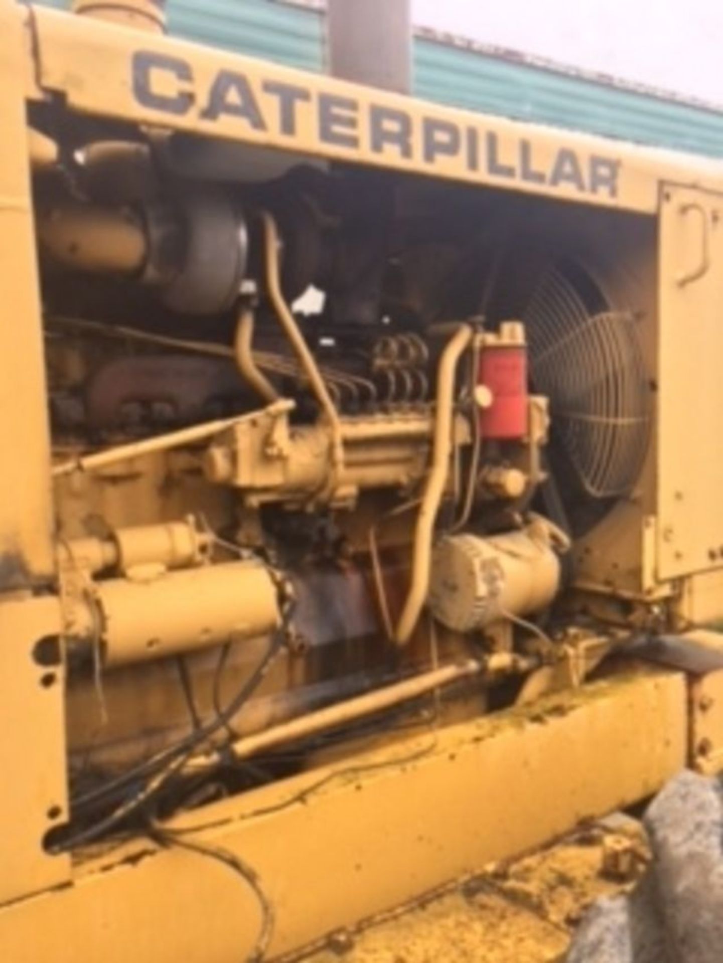 1973 Caterpillar E-14 Road Grader, serial # 72G1500, runs good. 14' blade, machine total length... - Image 3 of 4