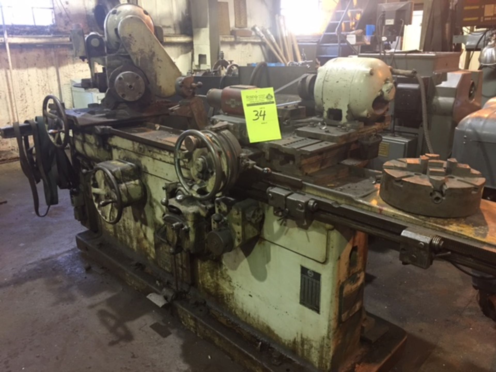 Heald 72-A, I.D. Grinder, 14"x 14", 4 jaw chuck, sine bar on head,