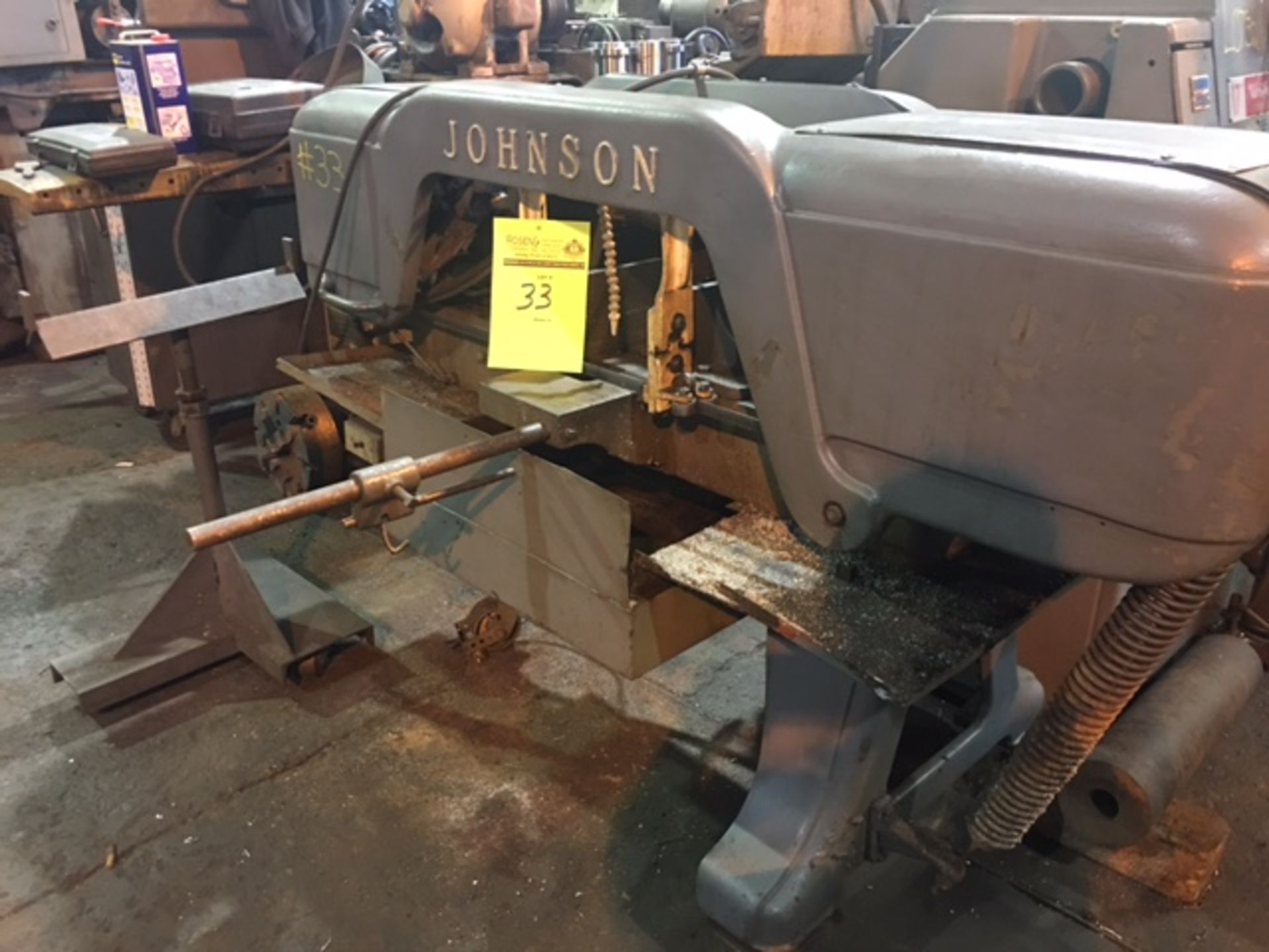 Johnson 8" x 12" Bandsaw w/ Century motor - Image 2 of 2