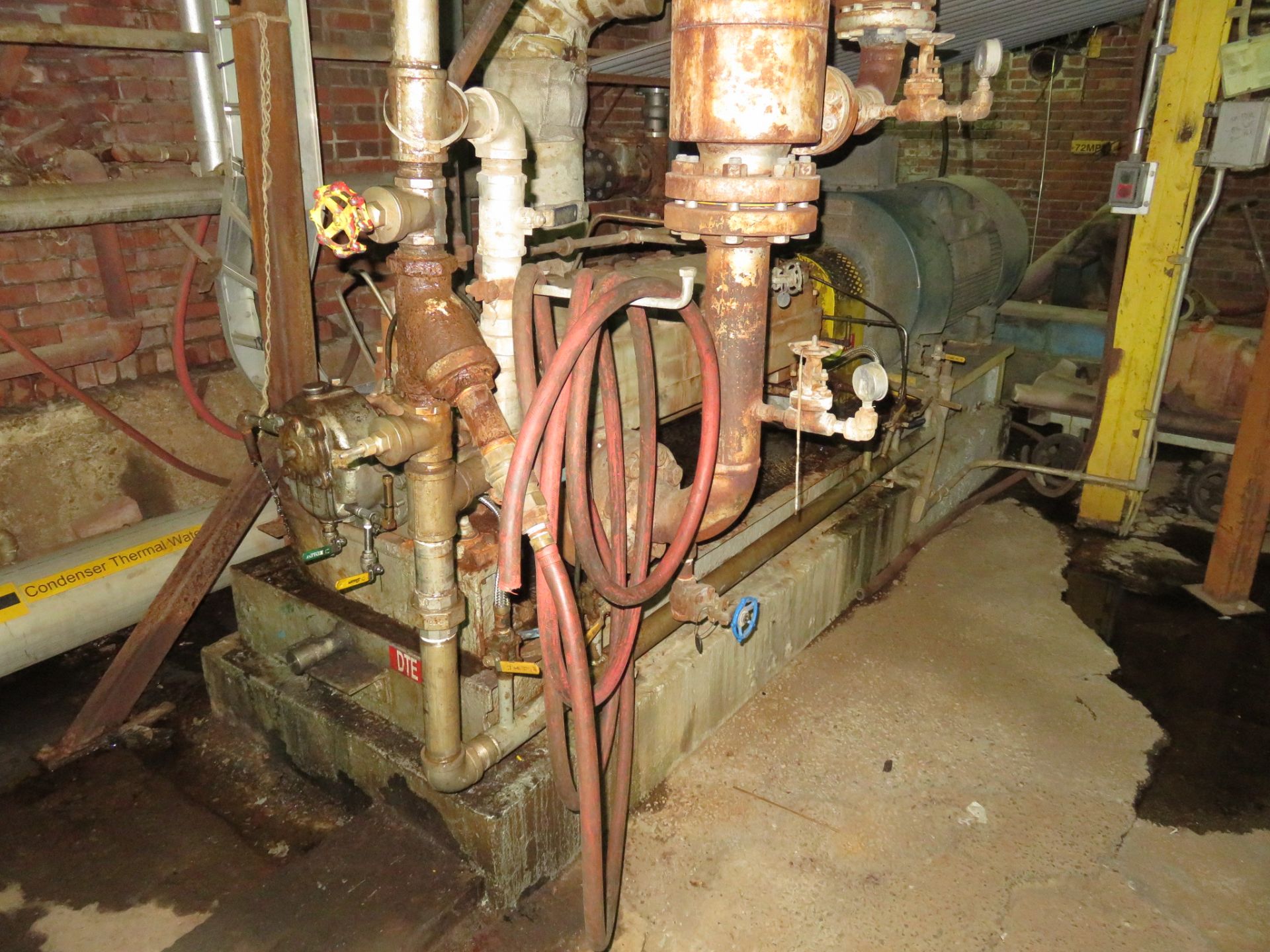 Feed water pump #2DA, Ingersoll Rand, model 4HMTA-9, s/n 107216, 600 hp, 580 gpm, subject to