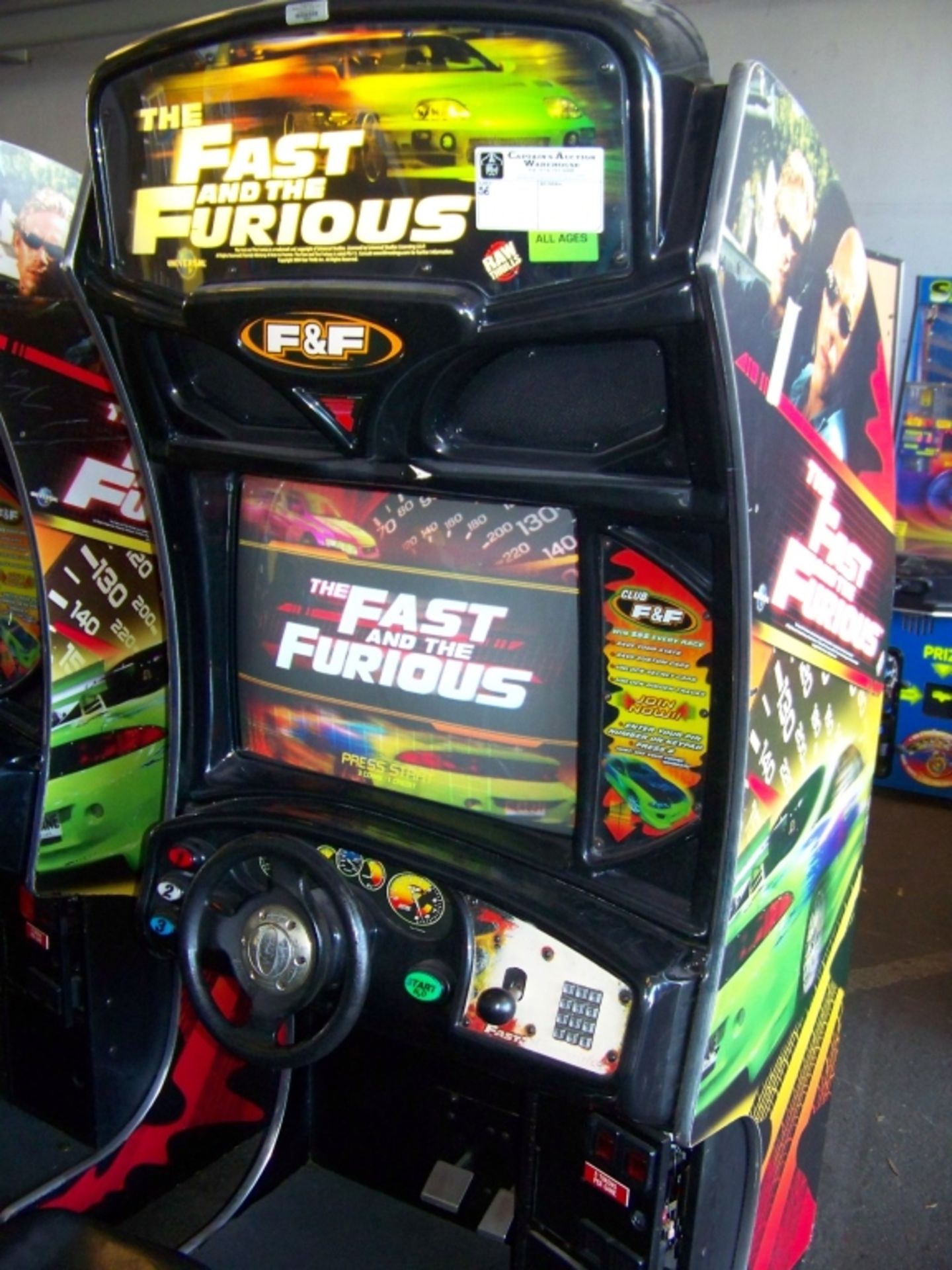 FAST & FURIOUS RACING ARCADE GAME - Image 3 of 4