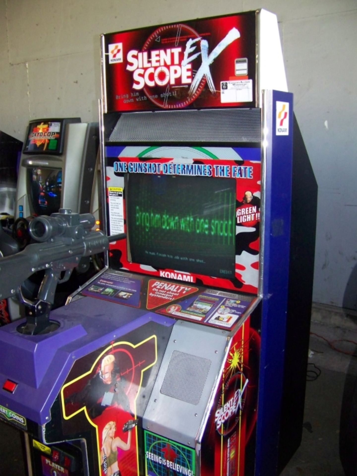 SILENT SCOPE EX SHOOTER ARCADE GAME KONAMI - Image 3 of 5