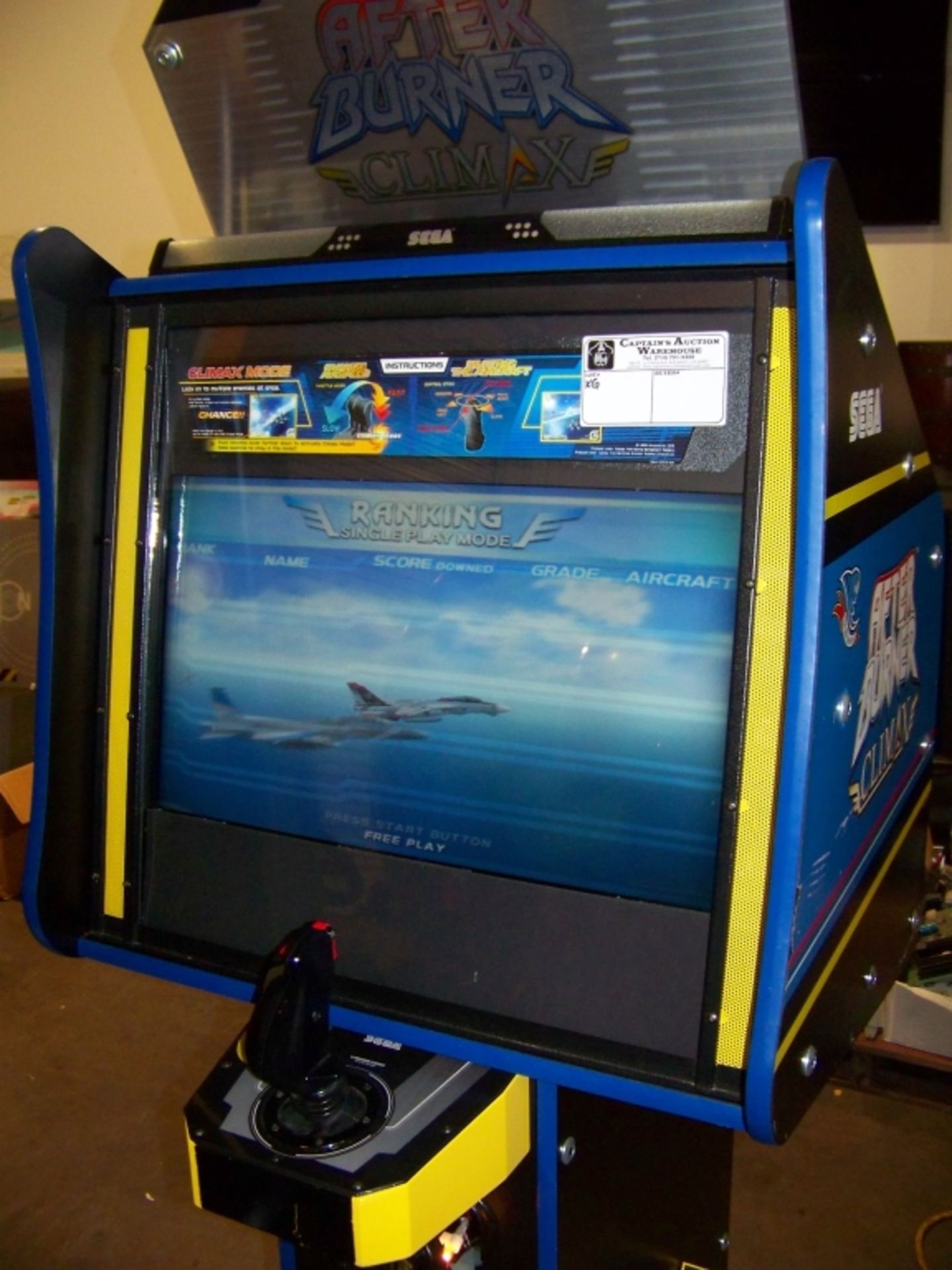 AFTERBURNER CLIMAX SITDOWN FIGHTER JET ARCADE GAME - Image 7 of 9