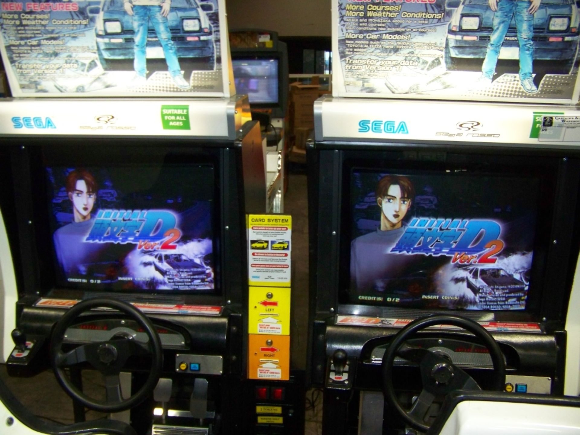 INITIAL D2 TWIN DRIVER RACING ARCADE GAME