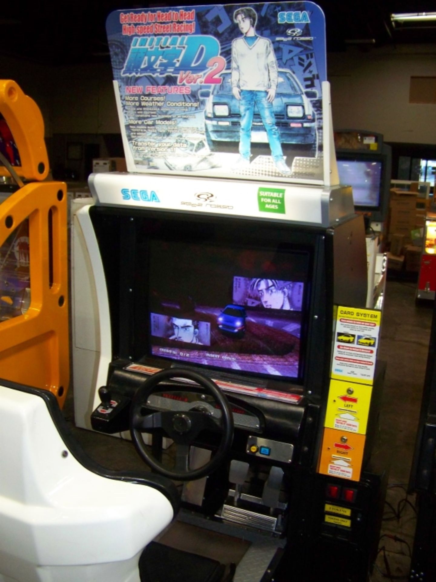 INITIAL D2 TWIN DRIVER RACING ARCADE GAME - Image 6 of 8