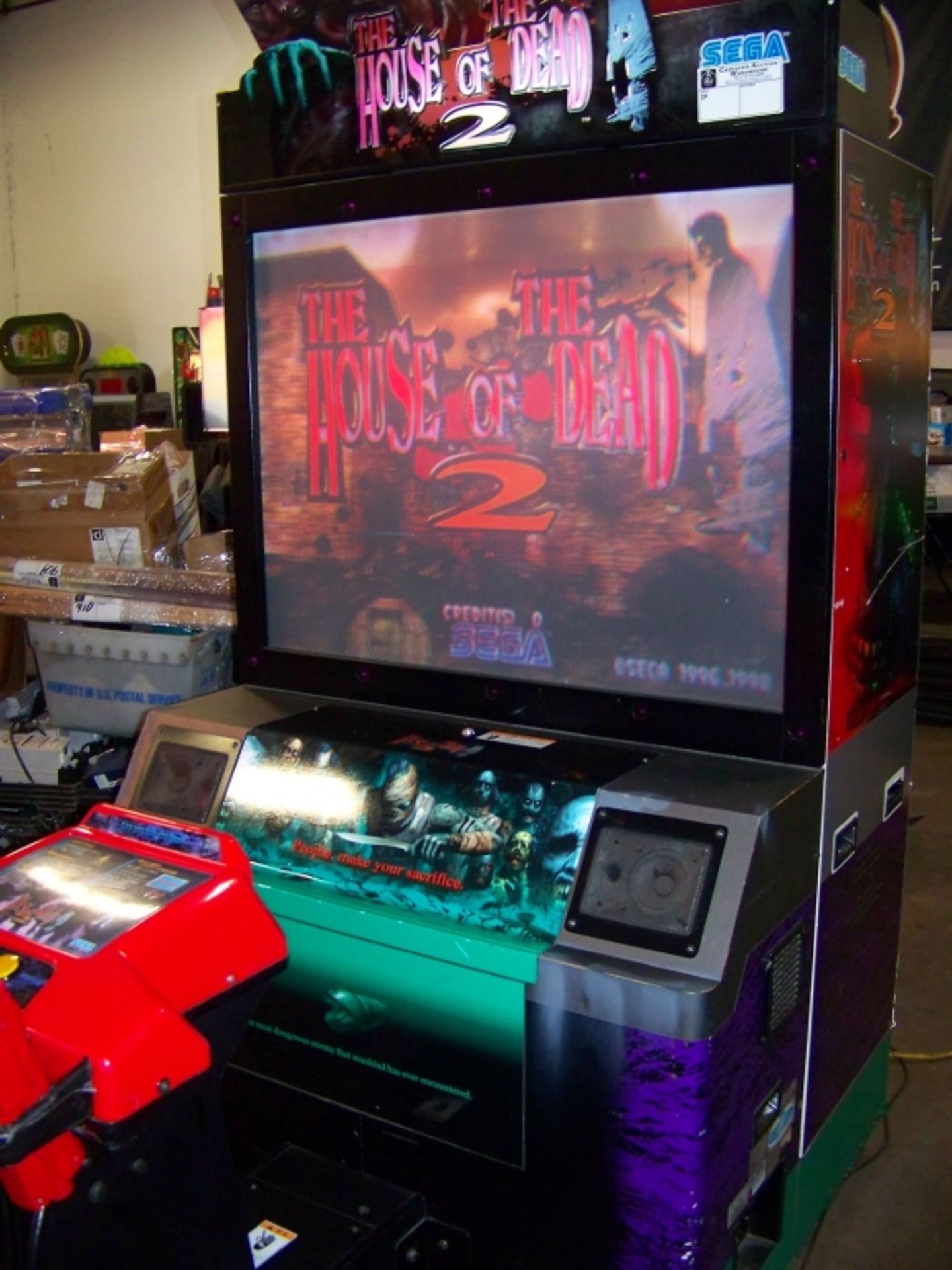 HOUSE OF THE DEAD 2 ZOMBIE DX 50"" SHOOTER ARCADE