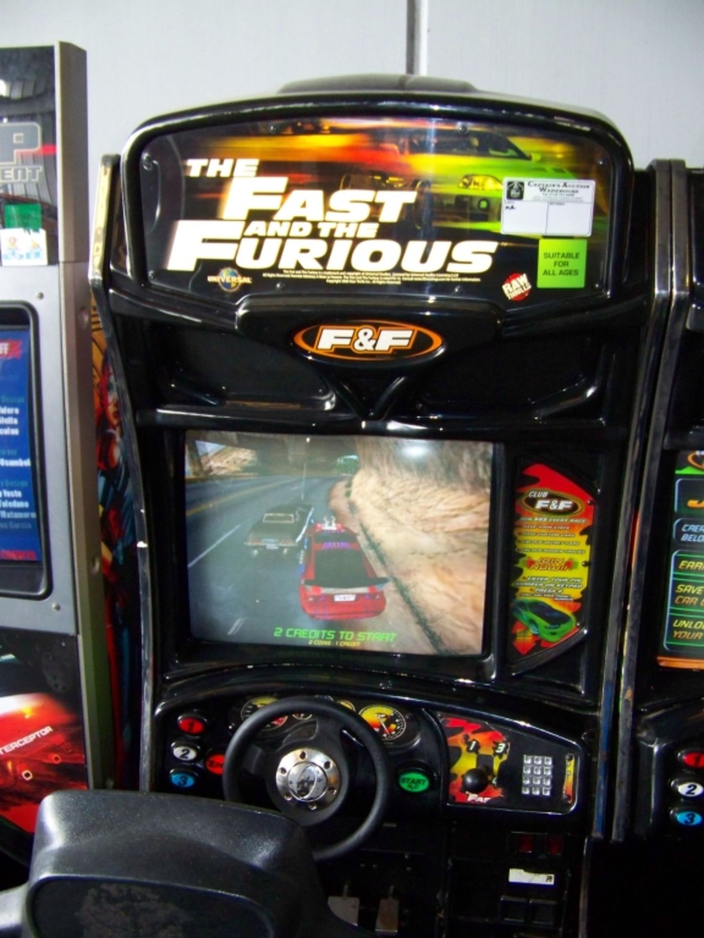 FAST AND FURIOUS RACING ARCADE GAME MR - Image 3 of 3