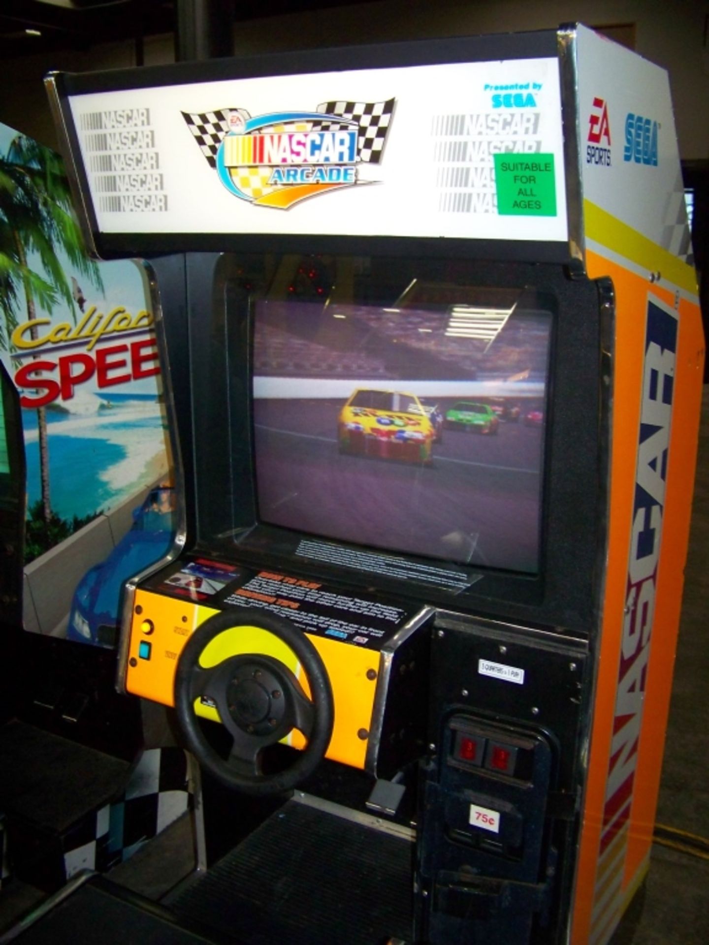 NASCAR ARCADE SITDOWN RACING ARCADE GAME SEGA - Image 3 of 5