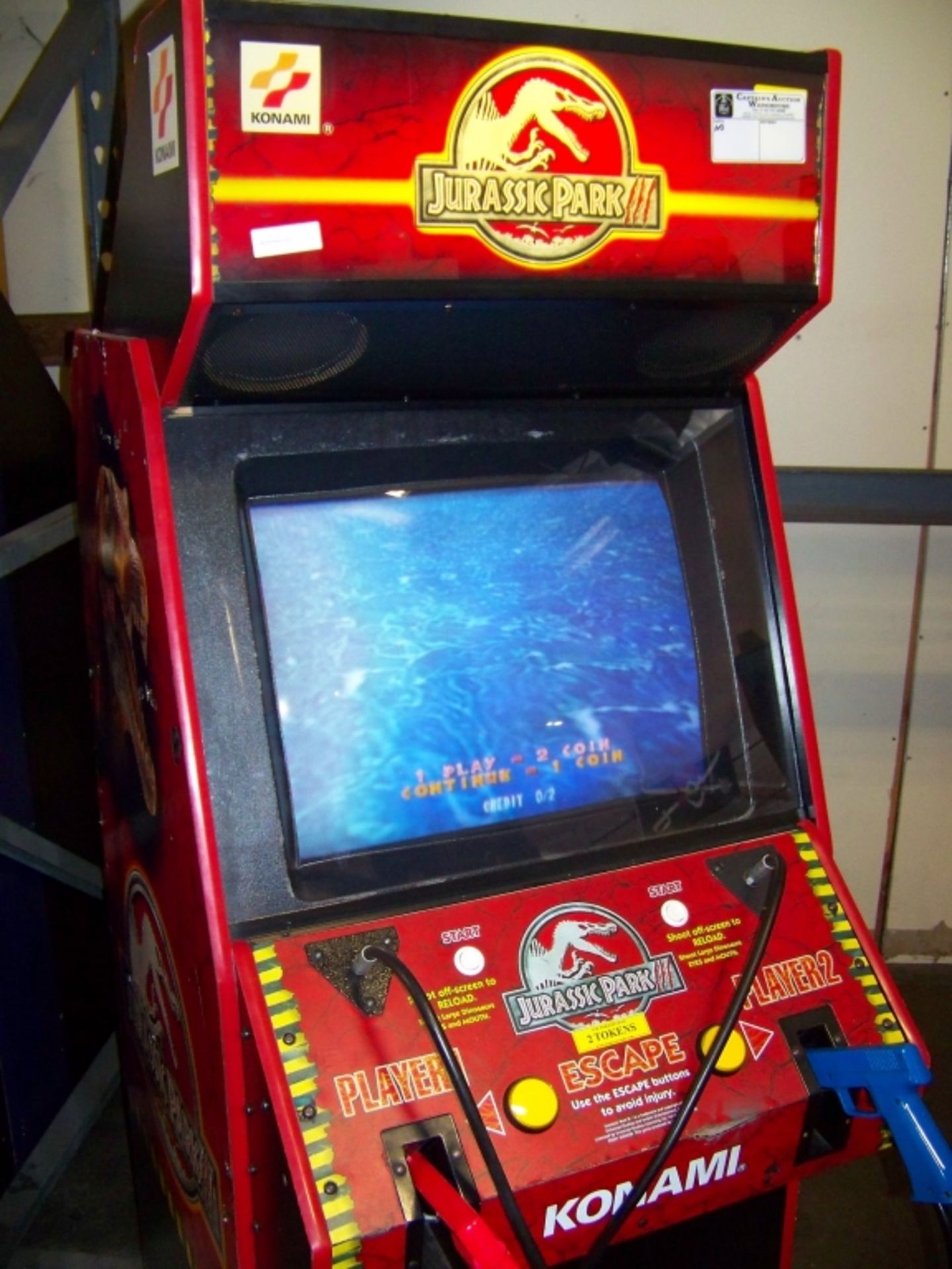 JURASSIC PARK III SHOOTER ARCADE GAME KONAMI - Image 3 of 7