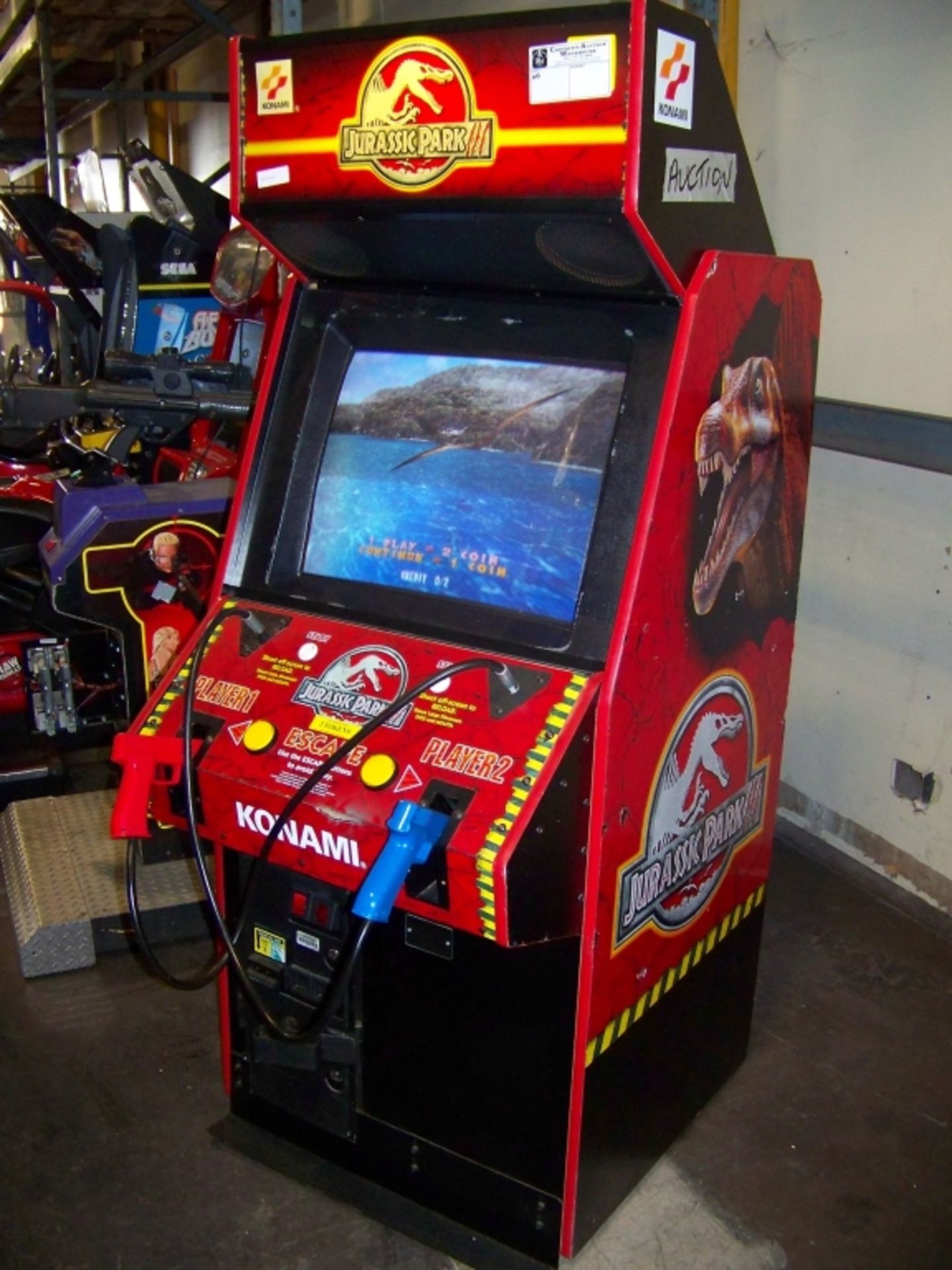 JURASSIC PARK III SHOOTER ARCADE GAME KONAMI - Image 2 of 7