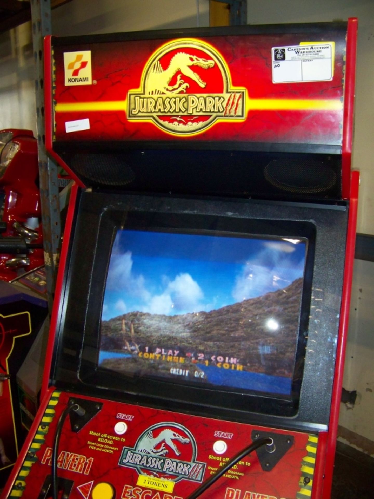 JURASSIC PARK III SHOOTER ARCADE GAME KONAMI - Image 4 of 7