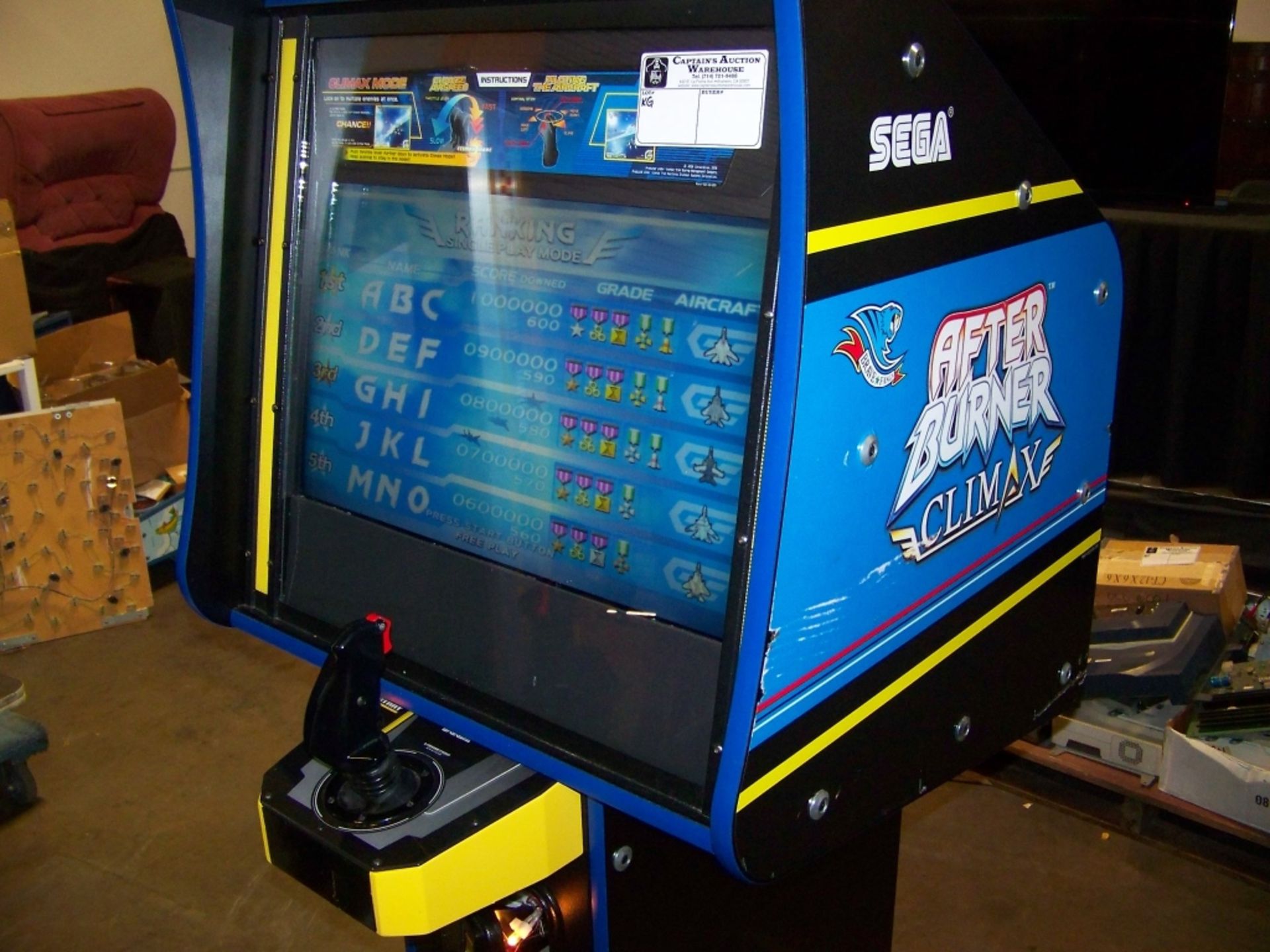 AFTERBURNER CLIMAX SITDOWN FIGHTER JET ARCADE GAME - Image 8 of 9