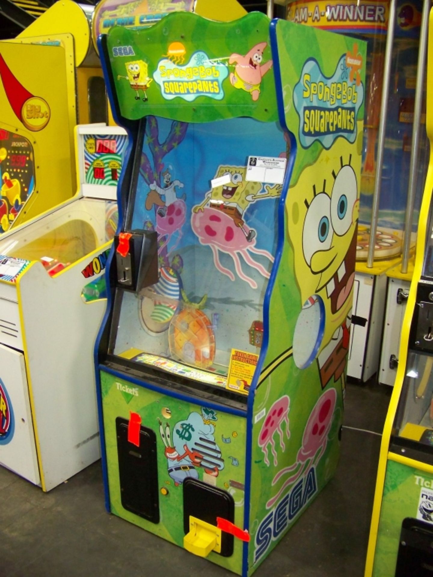 SPONGEBOB UNDERWATER TICKET REDEMPTION GAME SEGA