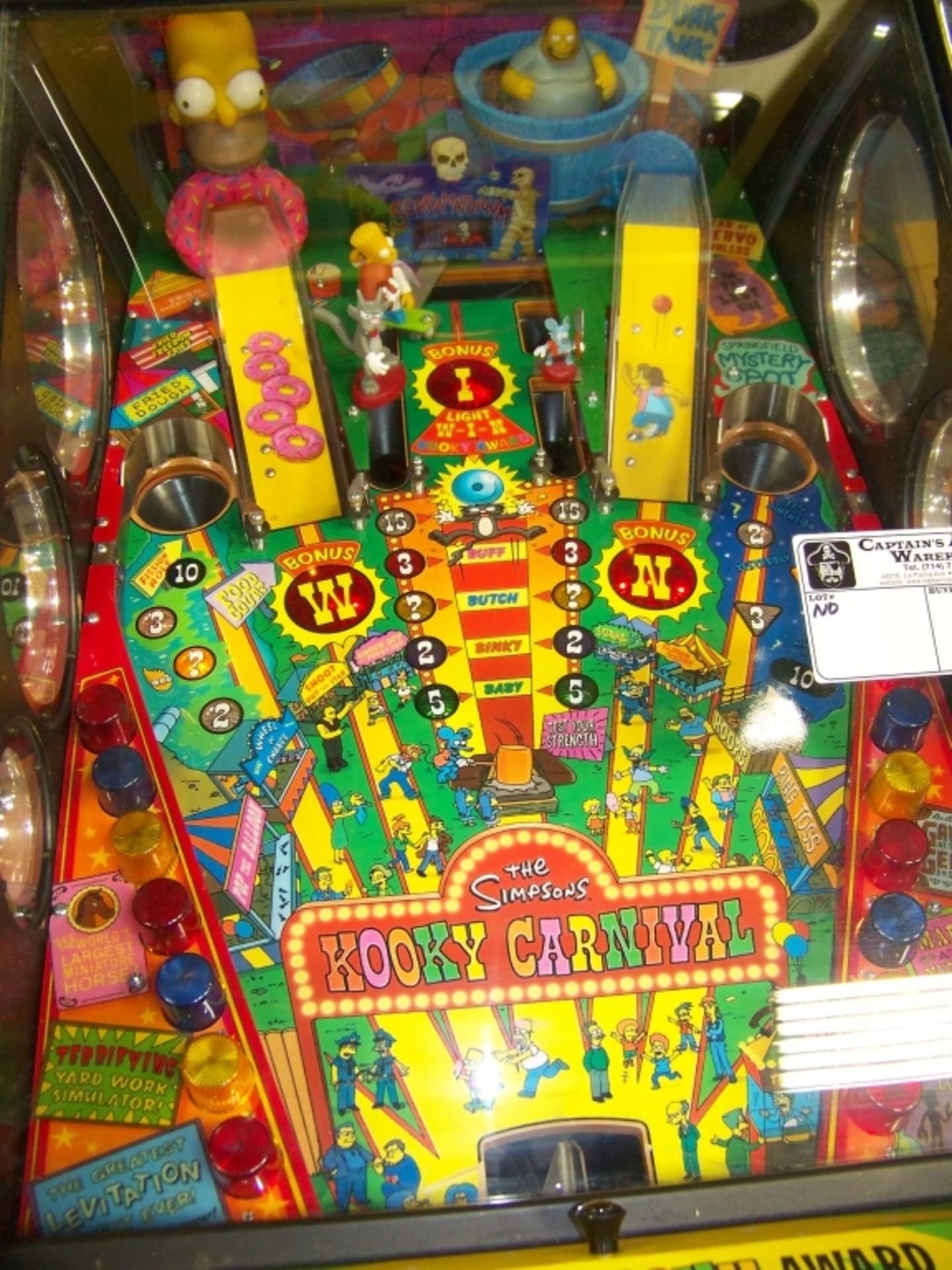 THE SIMPSONS KOOKY CARNIVAL TICKET REDEMPTION GAME - Image 5 of 5