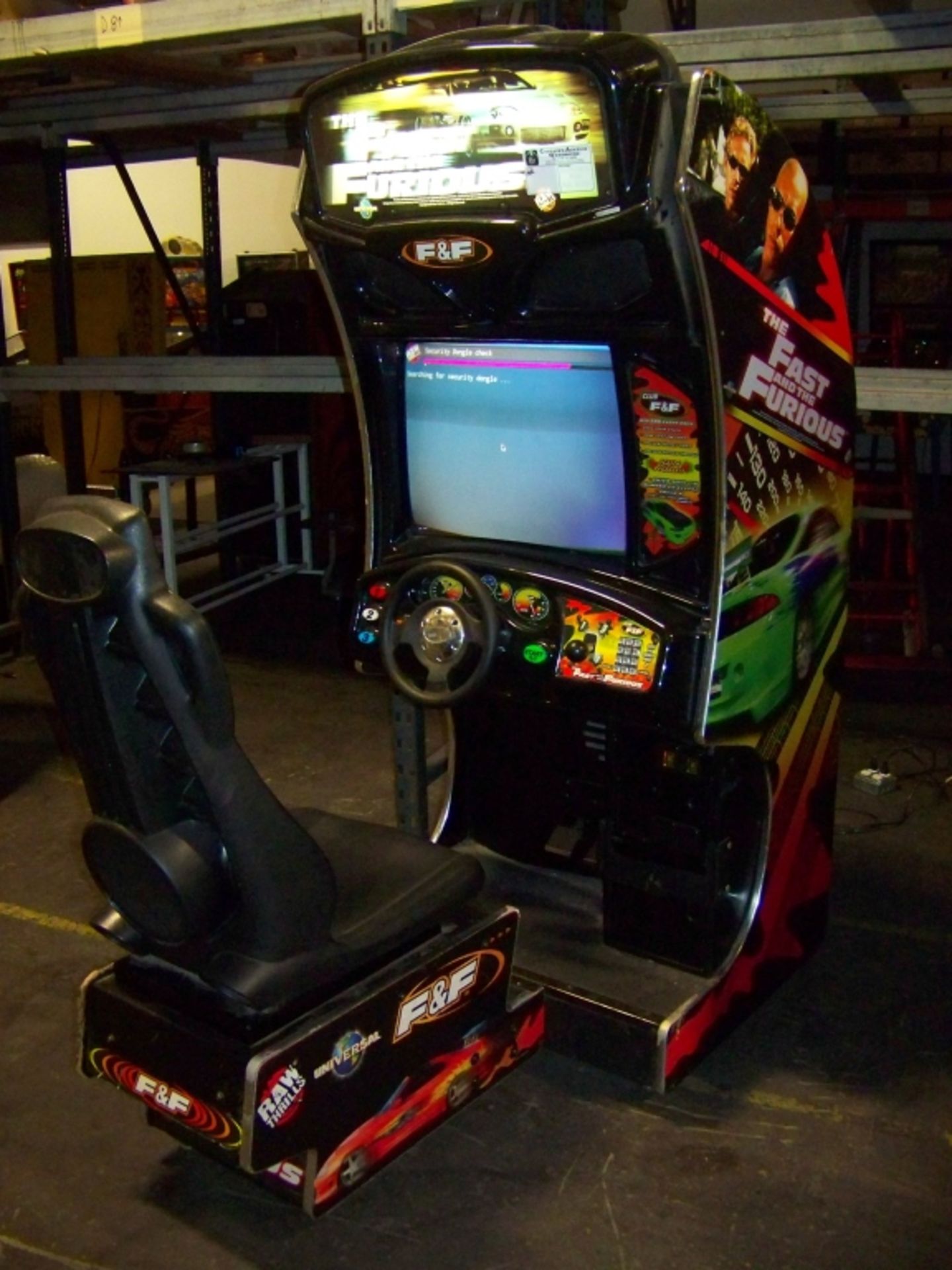 FAST & FURIOUS SITDOWN RACING ARCADE GAME - Image 2 of 2