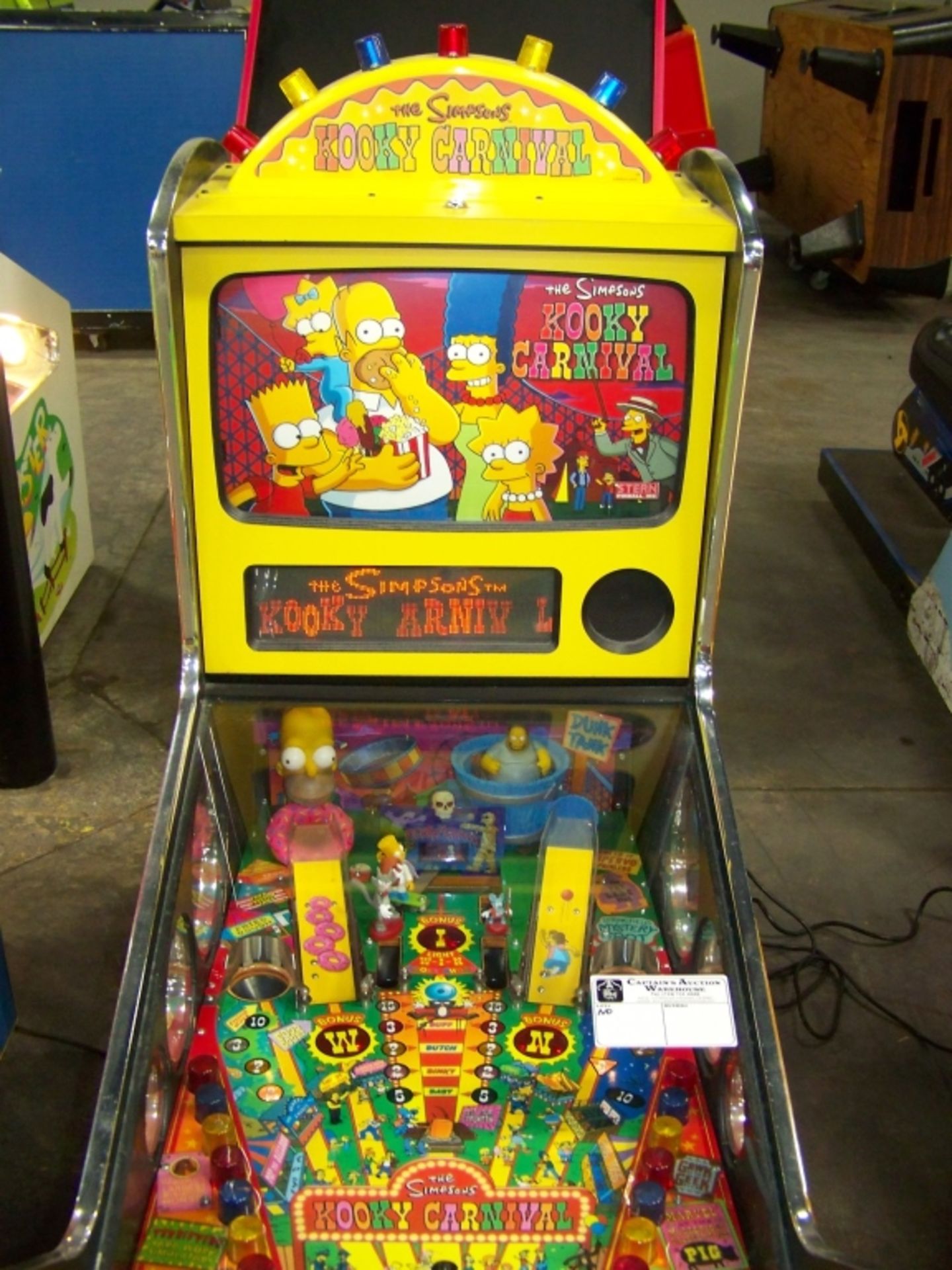 THE SIMPSONS KOOKY CARNIVAL TICKET REDEMPTION GAME - Image 3 of 5