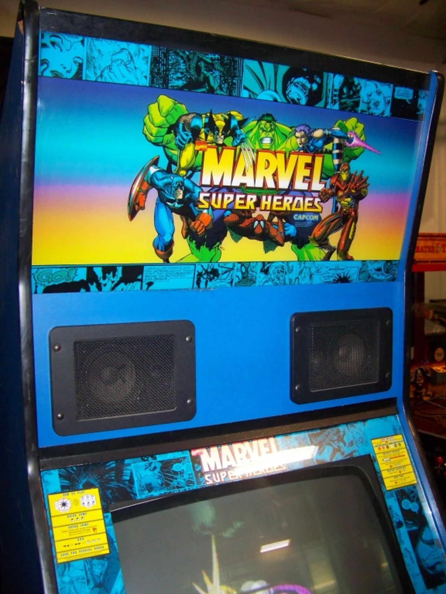 MARVEL SUPER HEROES Q-SOUND CABINET BIG BLUE - Image 6 of 7