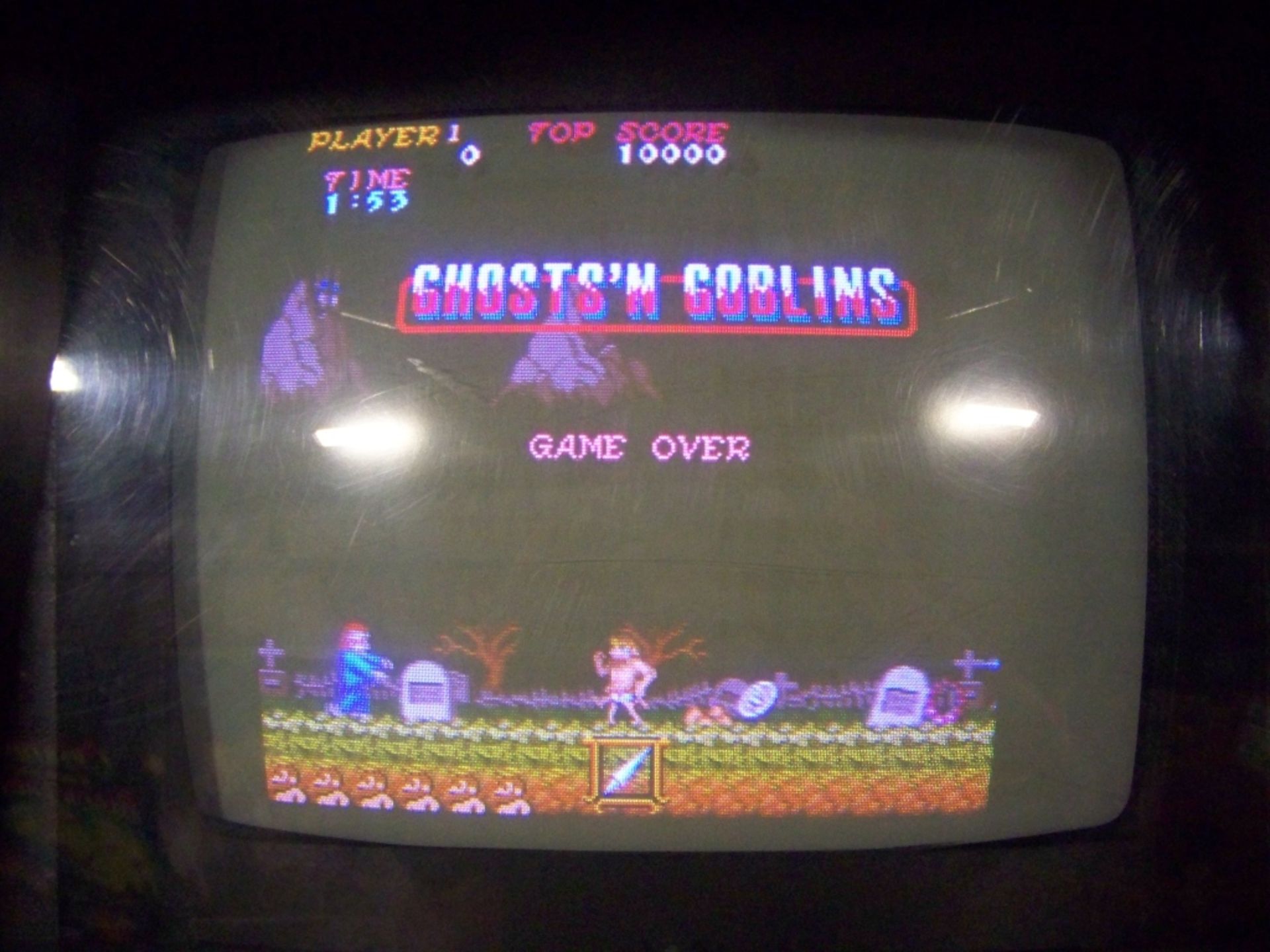 GHOSTS & GOBLINS CLASSIC UPRIGHT ARCADE 19"" DYNAMO - Image 5 of 5