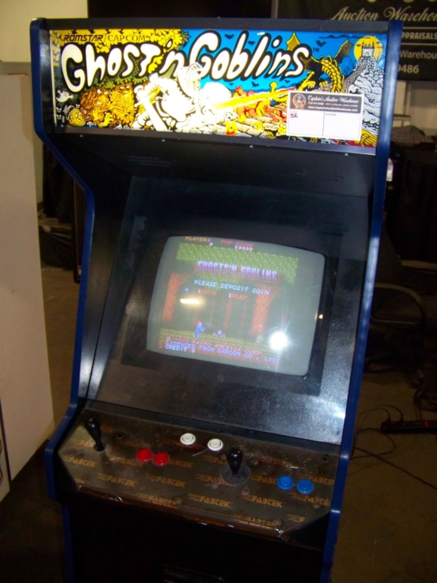 GHOSTS & GOBLINS CLASSIC UPRIGHT ARCADE 19"" DYNAMO - Image 3 of 5