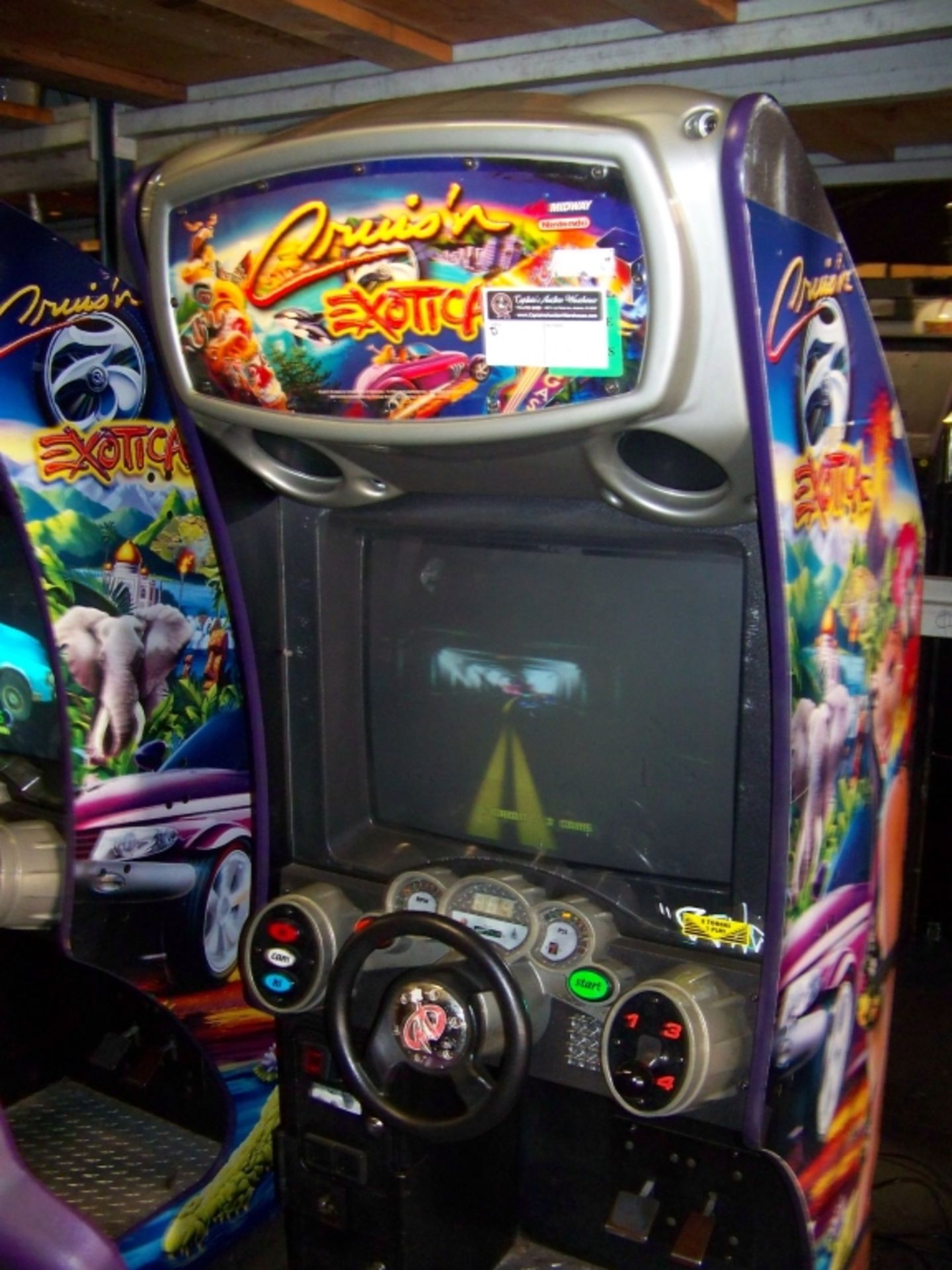 CRUISIN EXOTICA SITDOWN DRIVER ARCADE GAME MIDWAY - Image 3 of 5