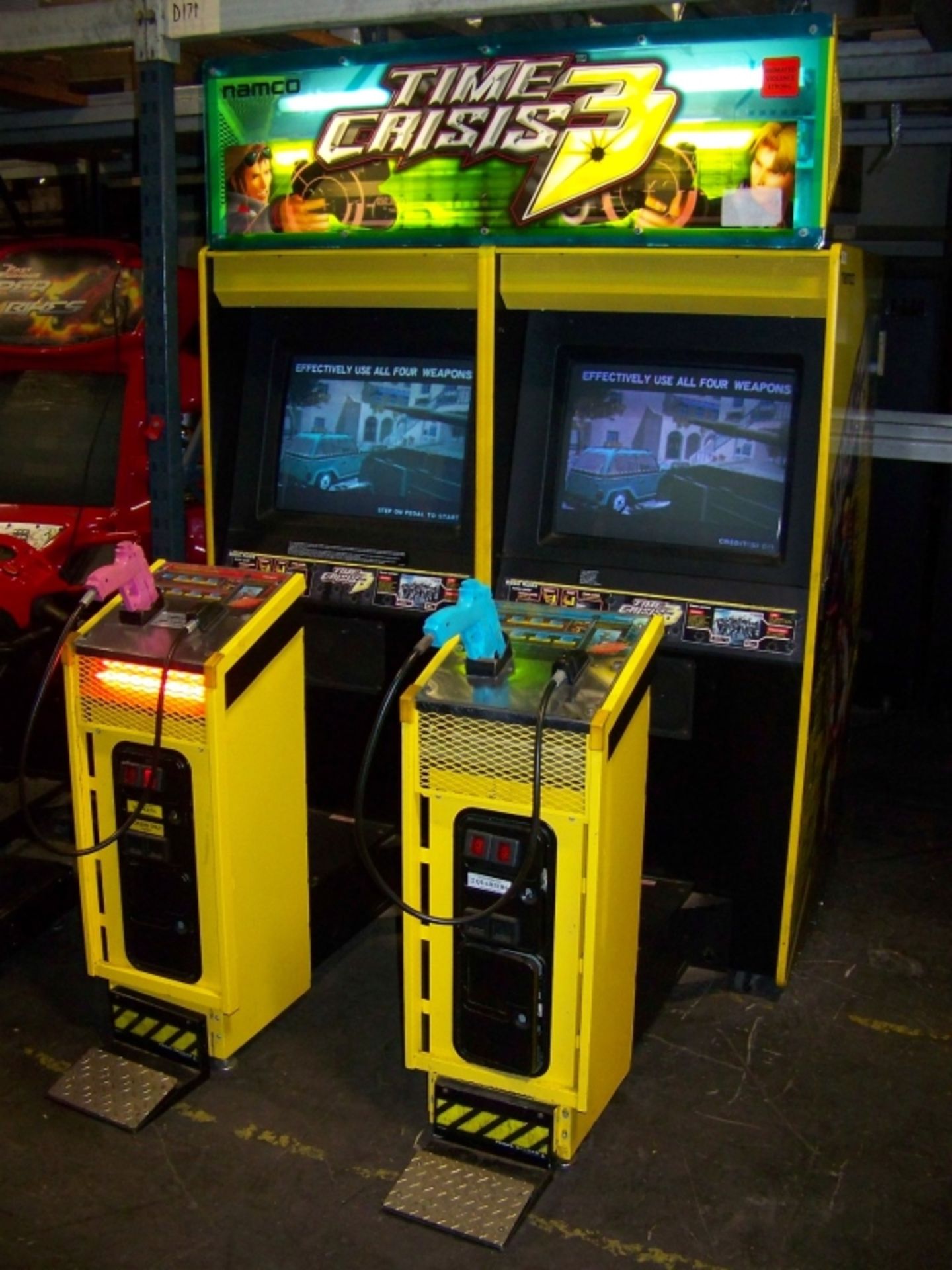 TIME CRISIS 3 TWIN SHOOTER ARCADE GAME NAMCO