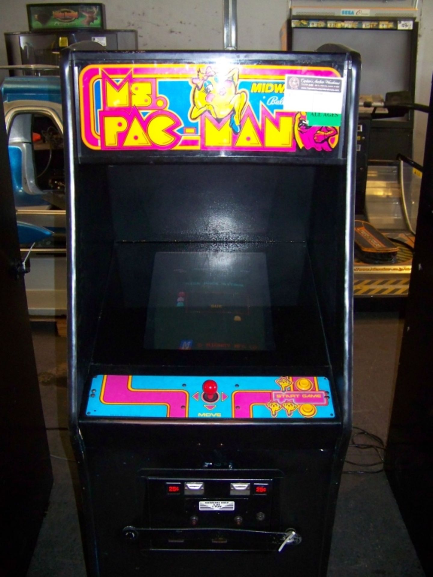 MS PACMAN CLASSIC UPRIGHT ARCADE GAME - Image 3 of 5