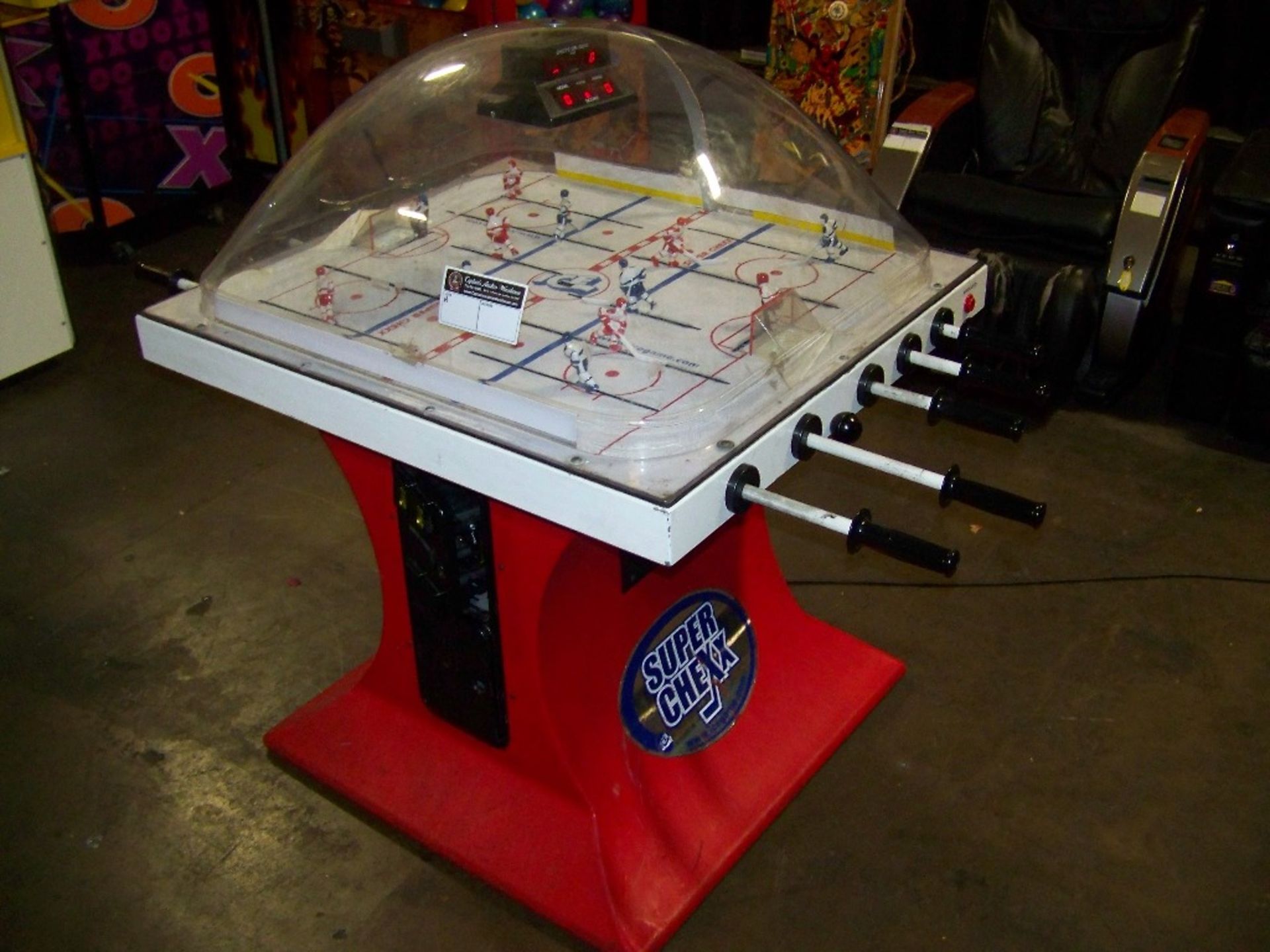 SUPER CHEXX BUBBLE HOCKEY ARCADE GAME I.C.E.