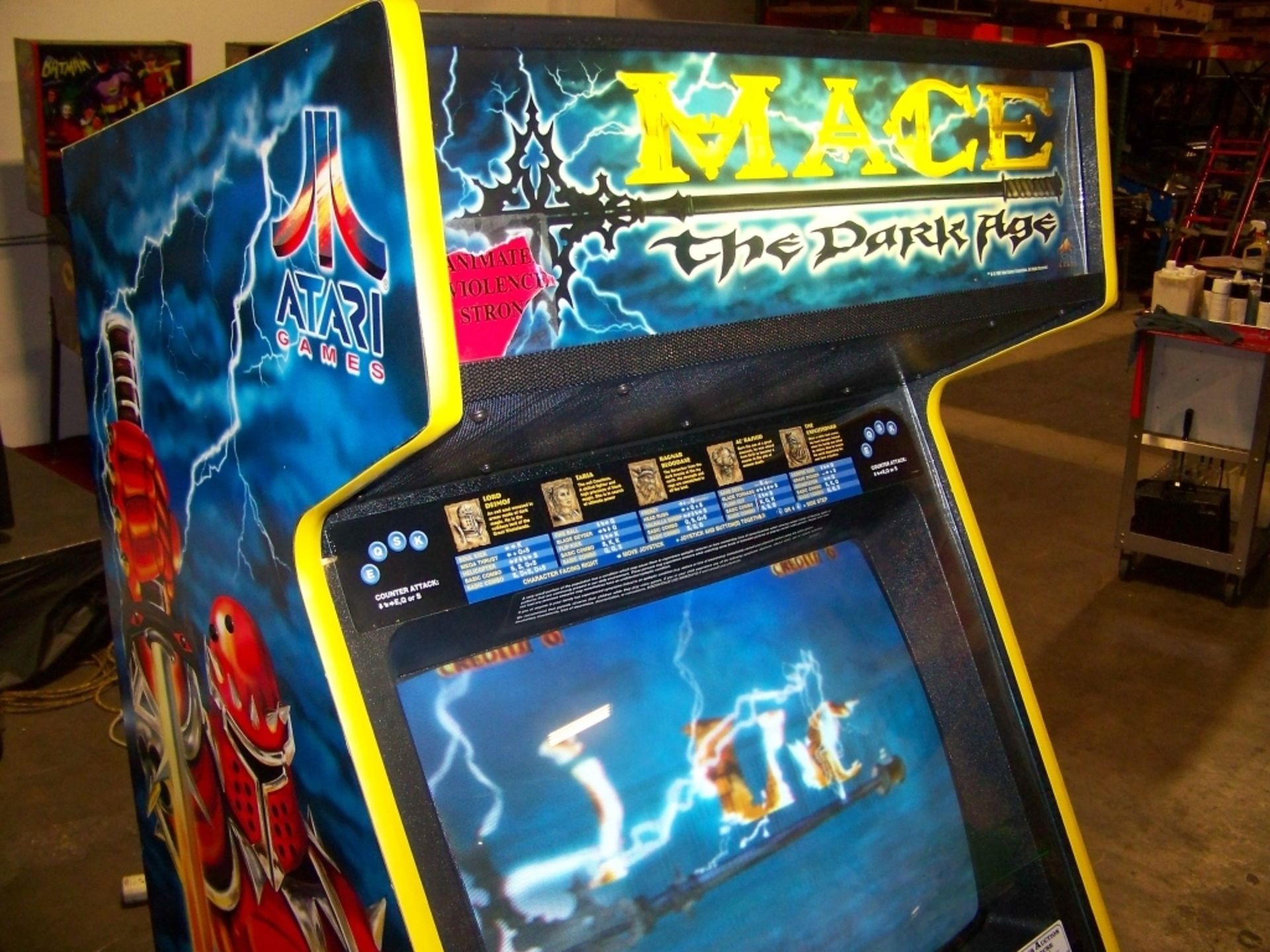 MACE THE DARK AGE DEDICATED MIDWAY ARCADE GAME - Image 5 of 12