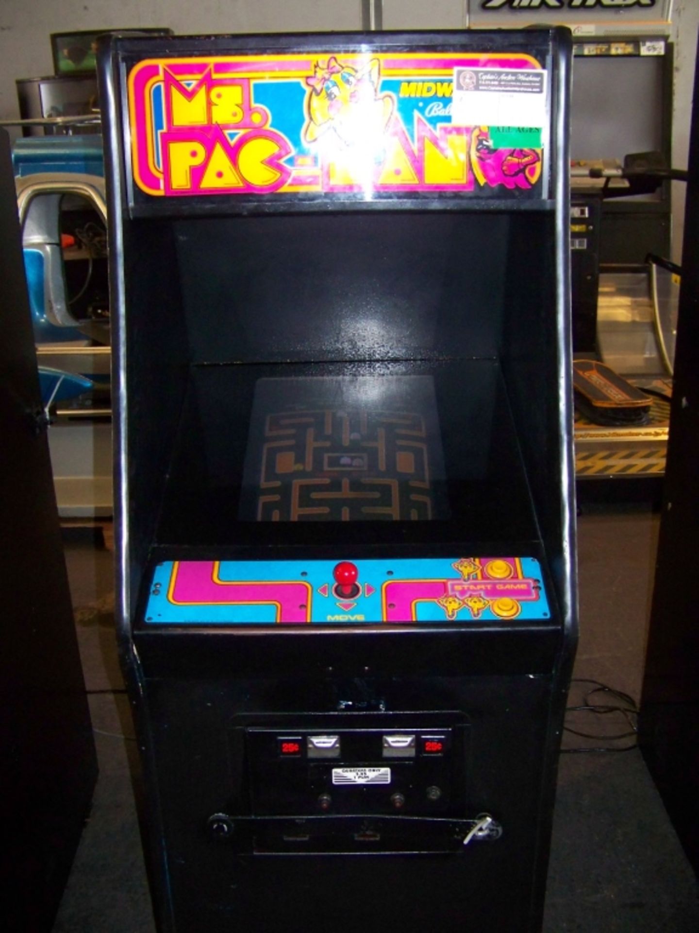 MS PACMAN CLASSIC UPRIGHT ARCADE GAME - Image 5 of 5