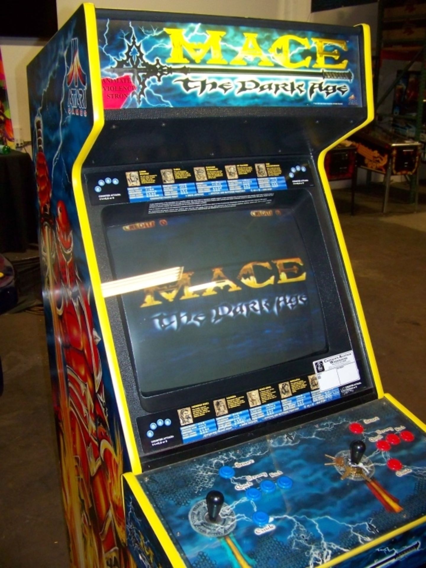 MACE THE DARK AGE DEDICATED MIDWAY ARCADE GAME - Image 9 of 12