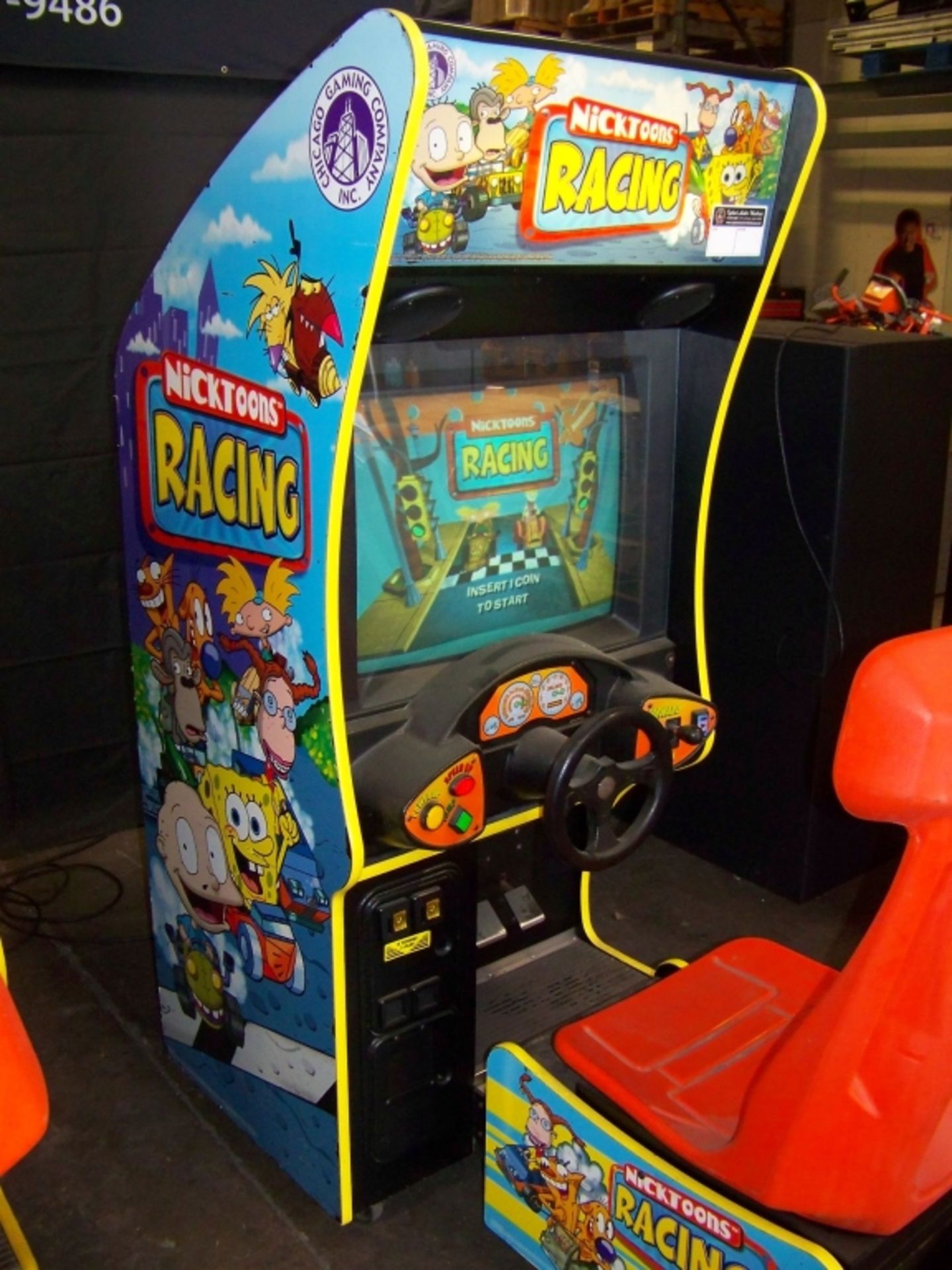 NICKTOONS KIDS SITDOWN RACING ARCADE GAME - Image 4 of 6