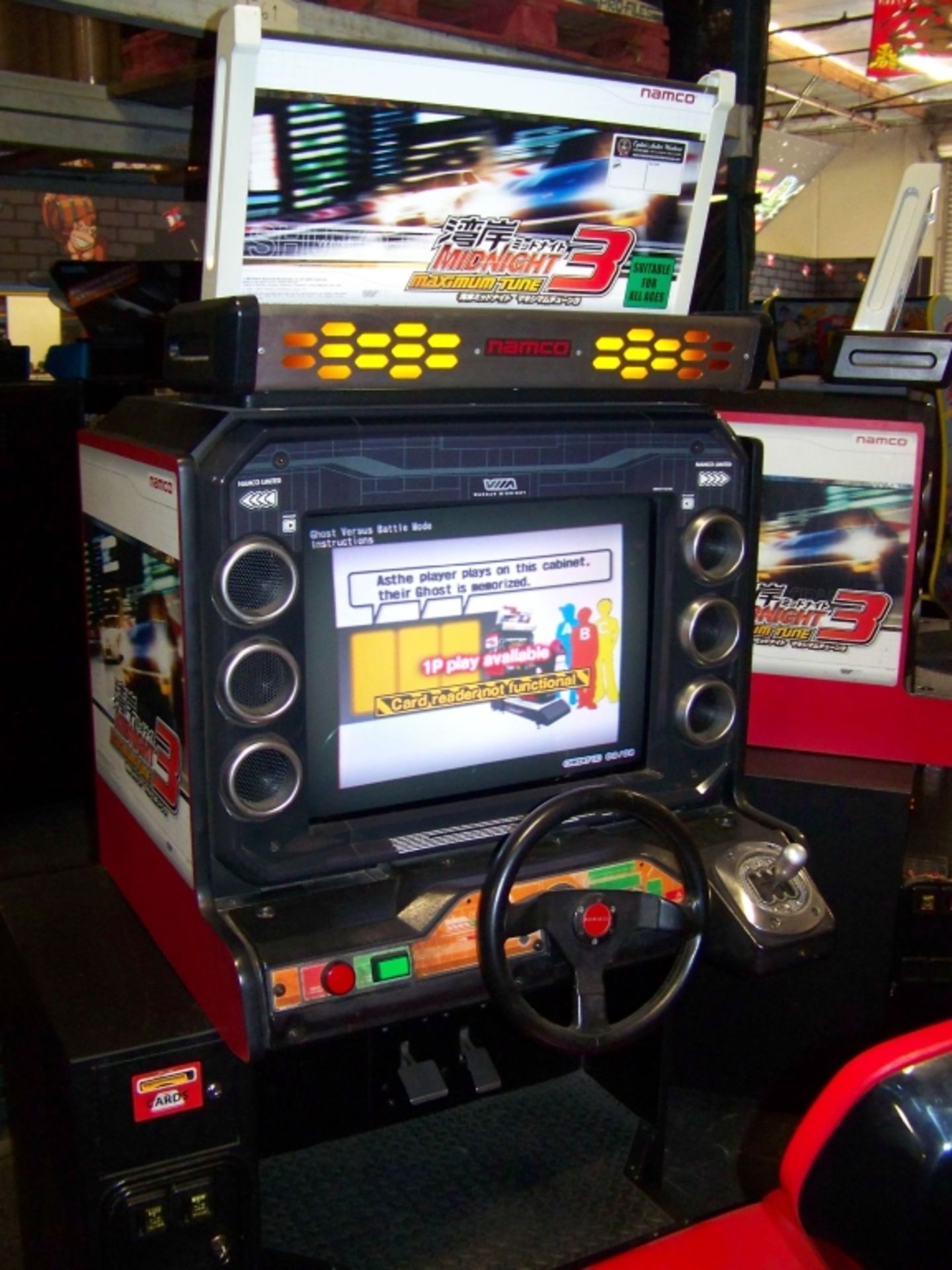 MAXIMUM TUNE 3 MIDNIGHT RACING ARCADE GAME NAMCO - Image 3 of 5