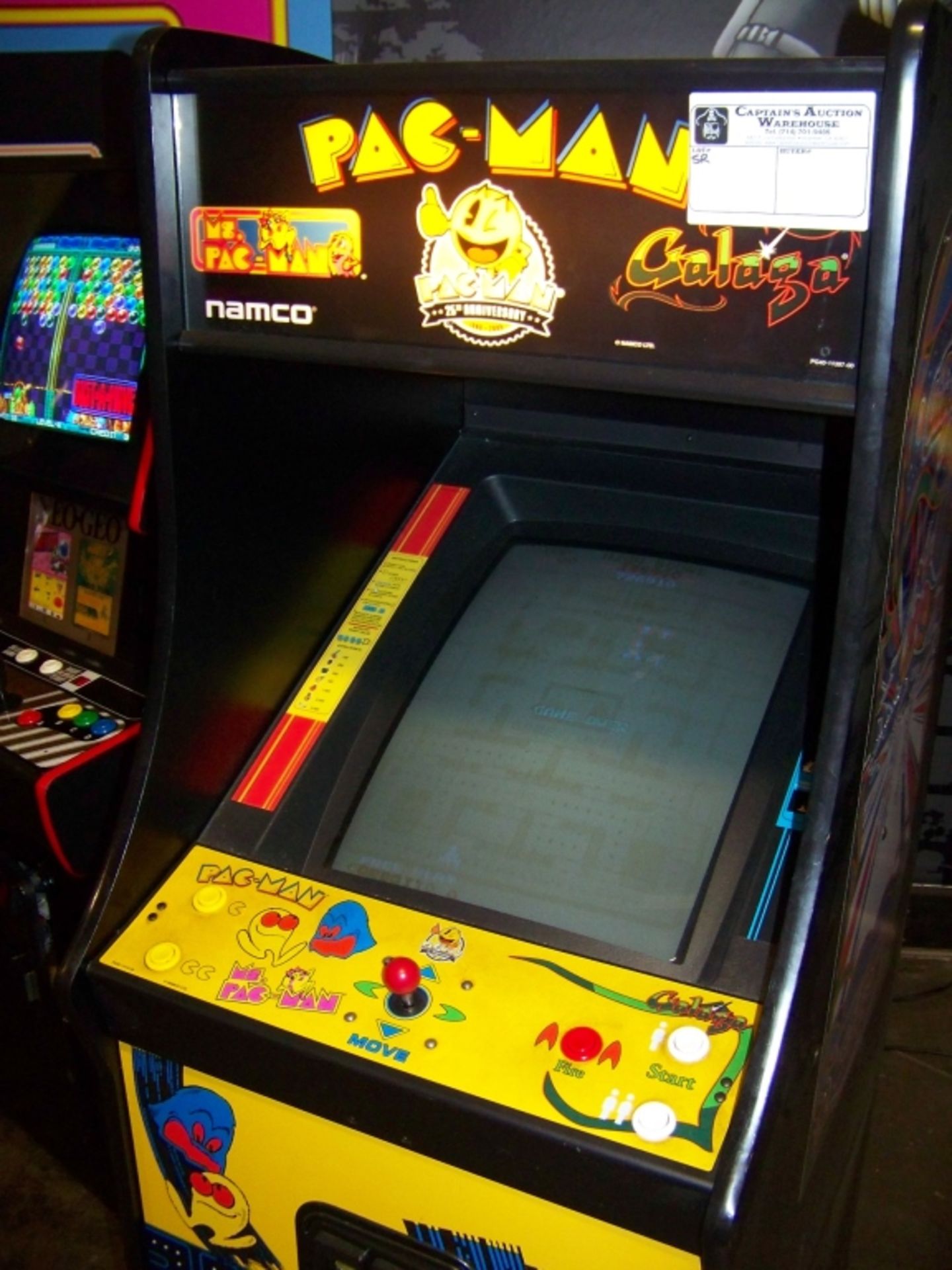 PACMAN 25TH ANNIVERSARY UPRIGHT ARCADE GAME NAMCO - Image 8 of 8