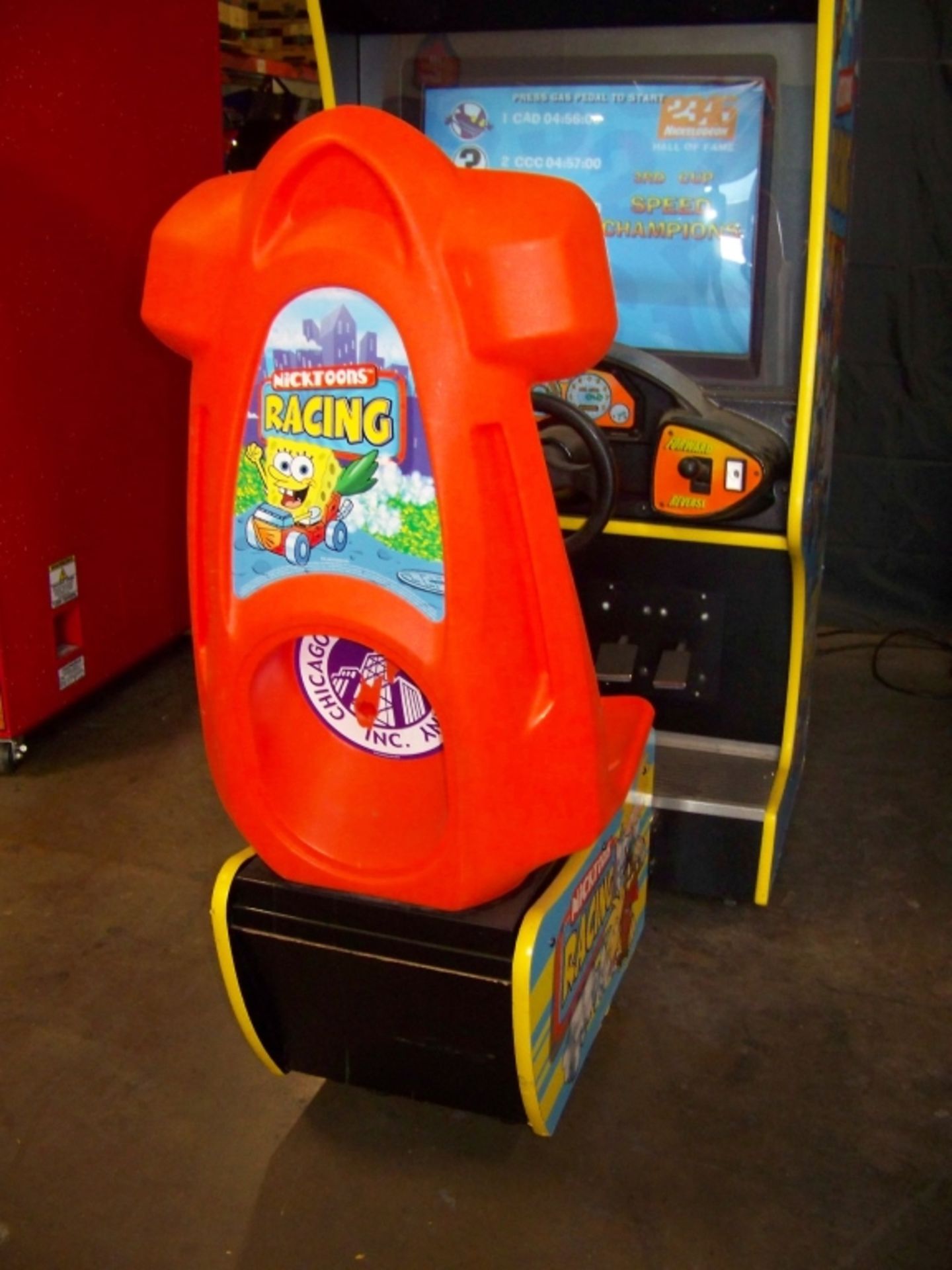 NICKTOONS KIDS SITDOWN RACING ARCADE GAME - Image 3 of 5