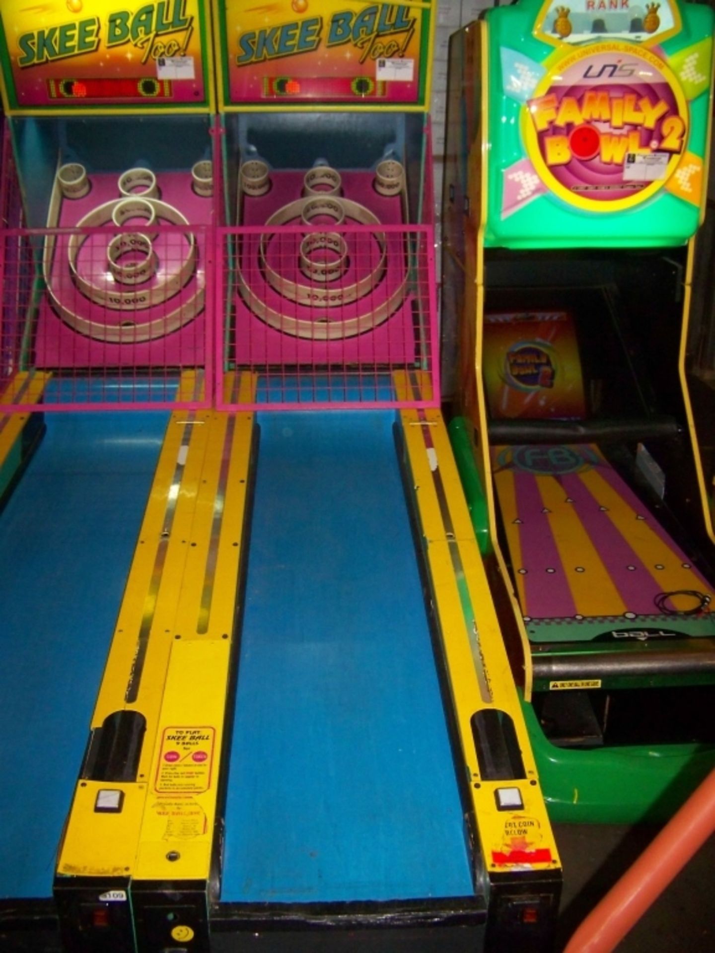 SKEEBALL TOO! ALLEY ROLLER REDEMPTION GAME - Image 2 of 2