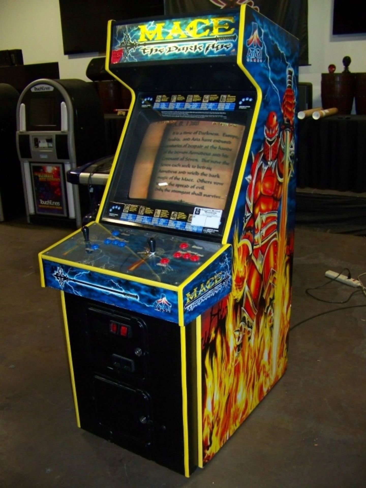 MACE THE DARK AGE DEDICATED MIDWAY ARCADE GAME - Image 8 of 12