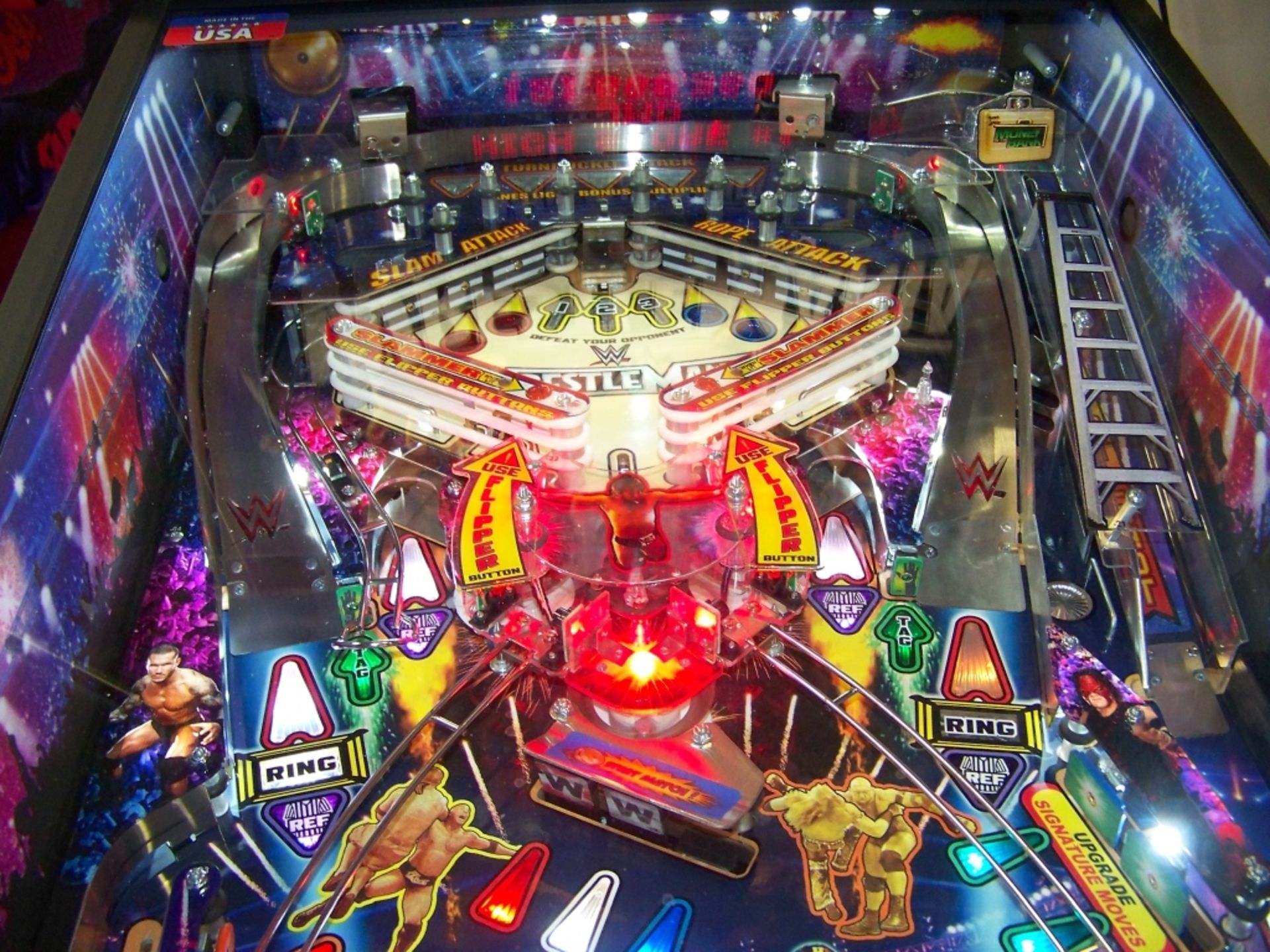 WRESTLEMANIA PRO MODEL PINBALL MACHINE STERN INC - Image 7 of 12