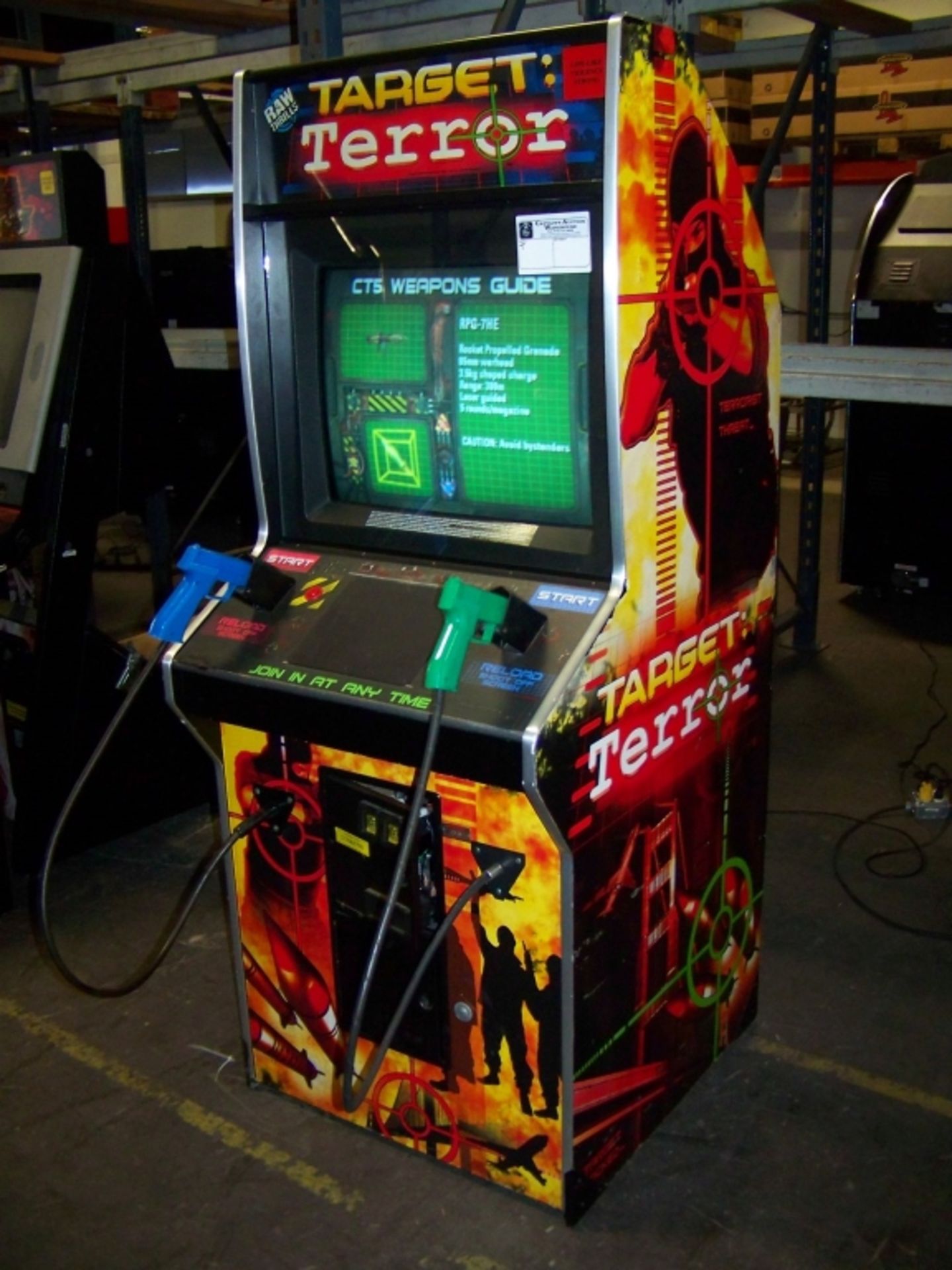 TARGET TERROR GOLD DEDICATED SHOOTER ARCADE GAME - Image 2 of 5