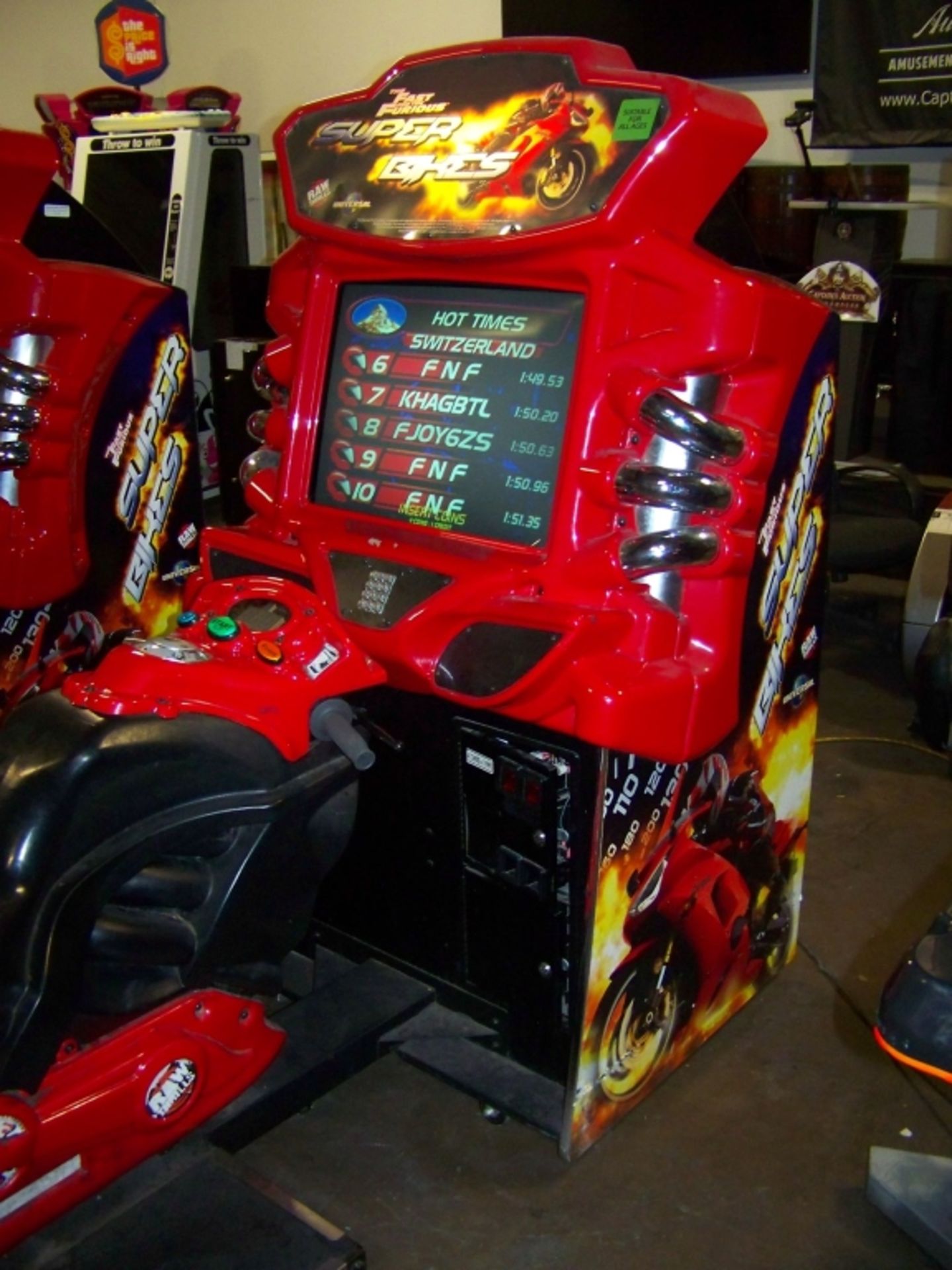 SUPER BIKES FAST & FURIOUS RACING ARCADE GAME - Image 2 of 6