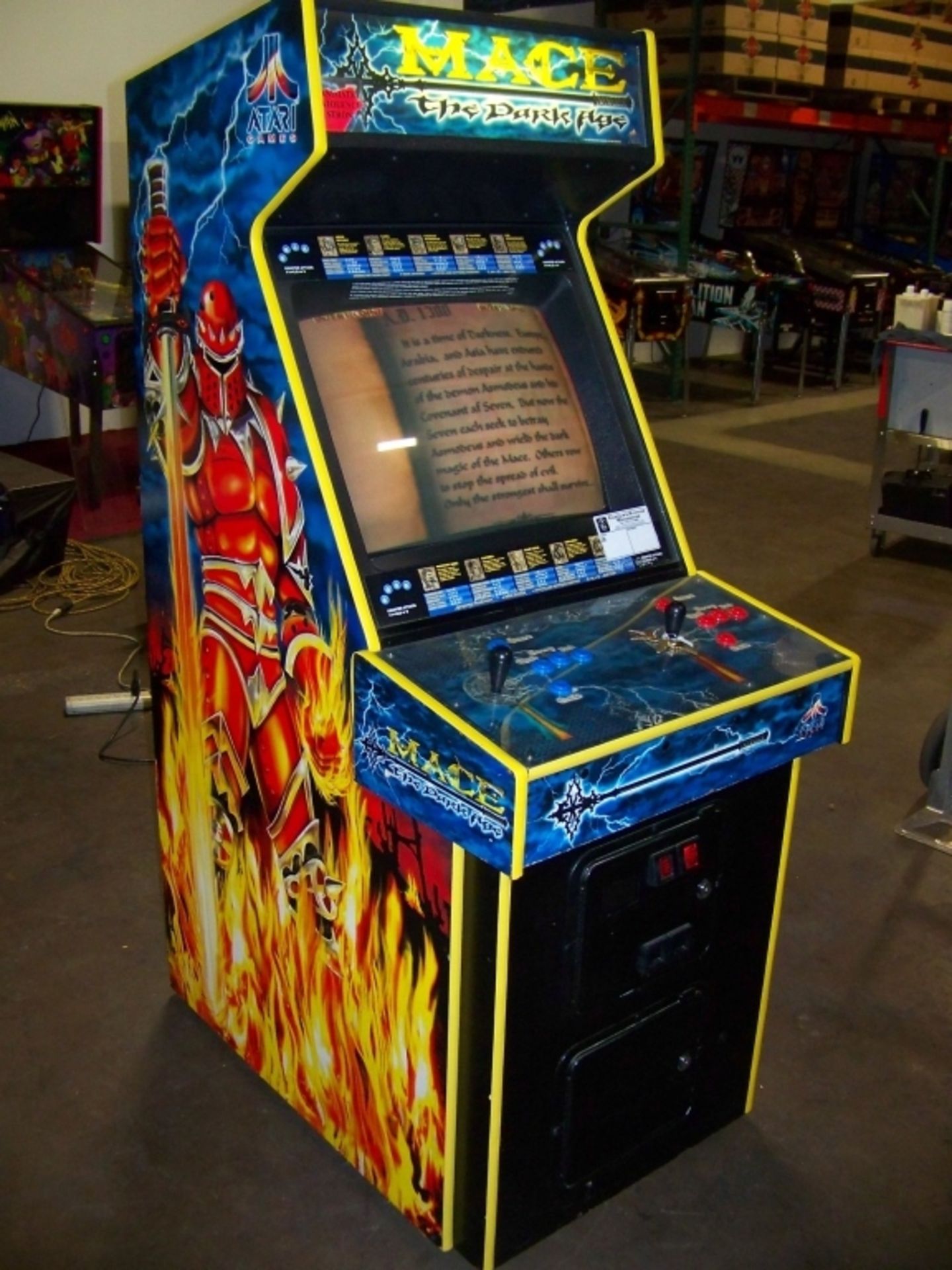 MACE THE DARK AGE DEDICATED MIDWAY ARCADE GAME - Image 4 of 12