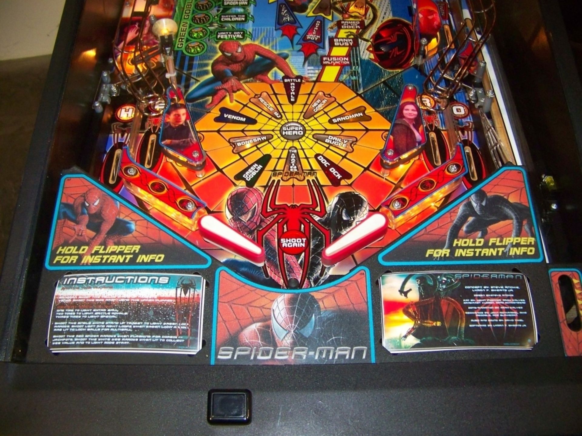 SPIDERMAN PINBALL MACHINE STERN INC - Image 14 of 14