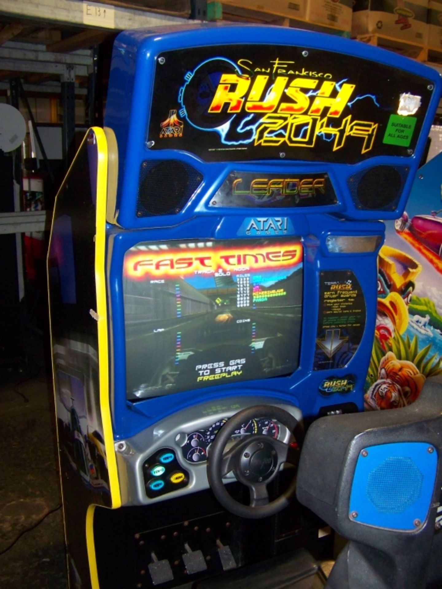 RUSH 2049 SITDOWN RACING ARCADE GAME ATARI