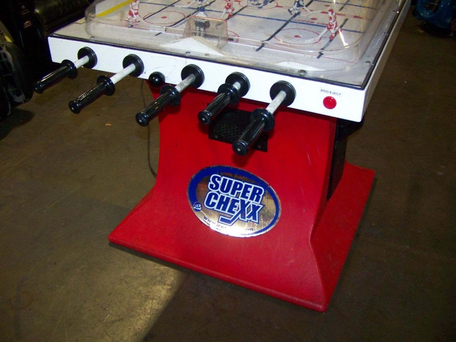 SUPER CHEXX BUBBLE HOCKEY ARCADE GAME I.C.E. - Image 8 of 9