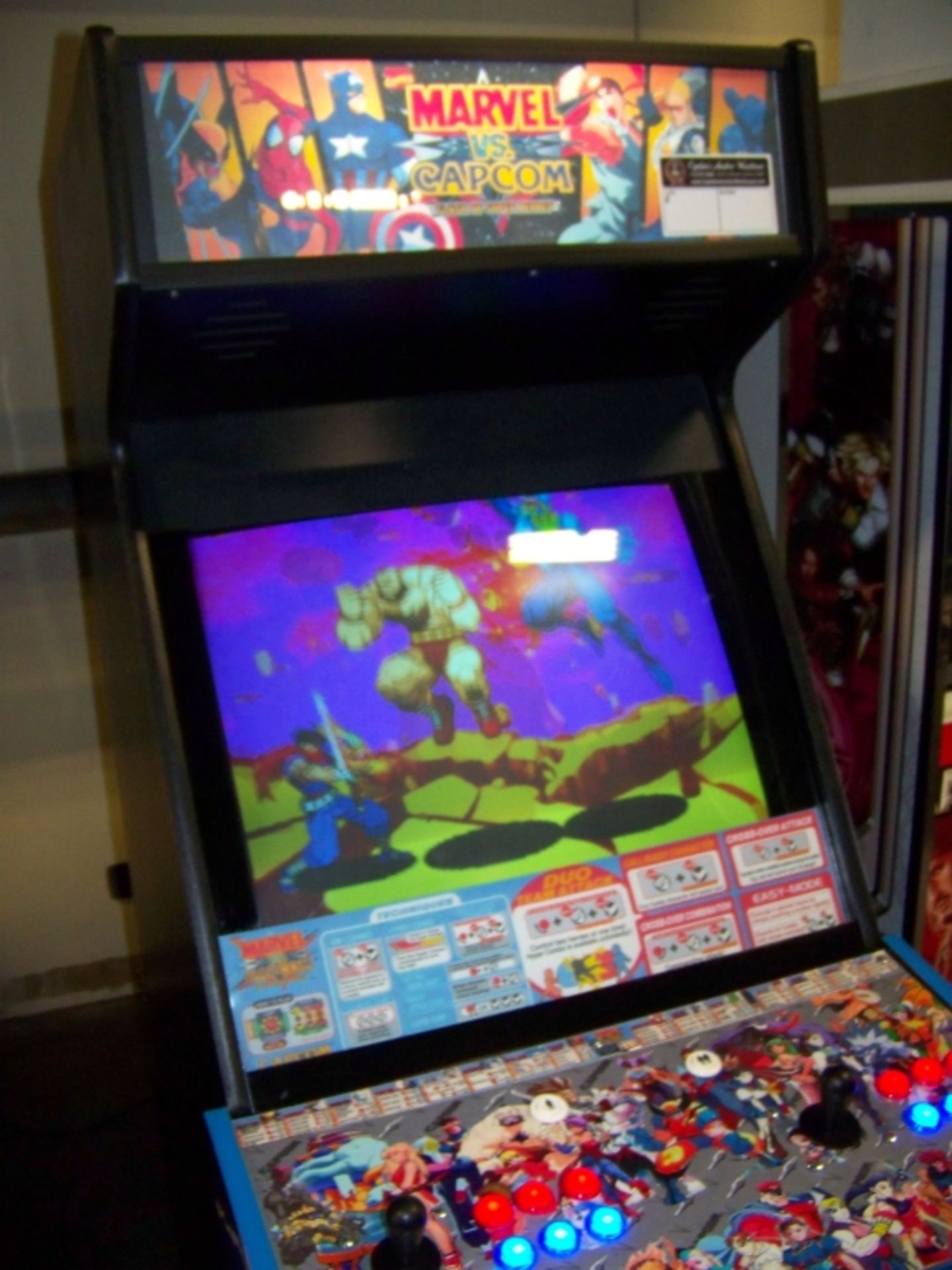 MARVEL VS. CAPCOM UPRIGHT FIGHTER ARCADE GAME - Image 7 of 8