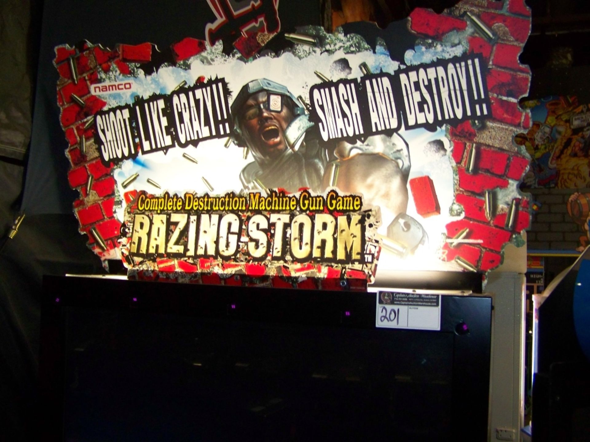 RAZING STORM 42"" LCD SHOOTER ARCADE GAME NAMCO - Image 11 of 12