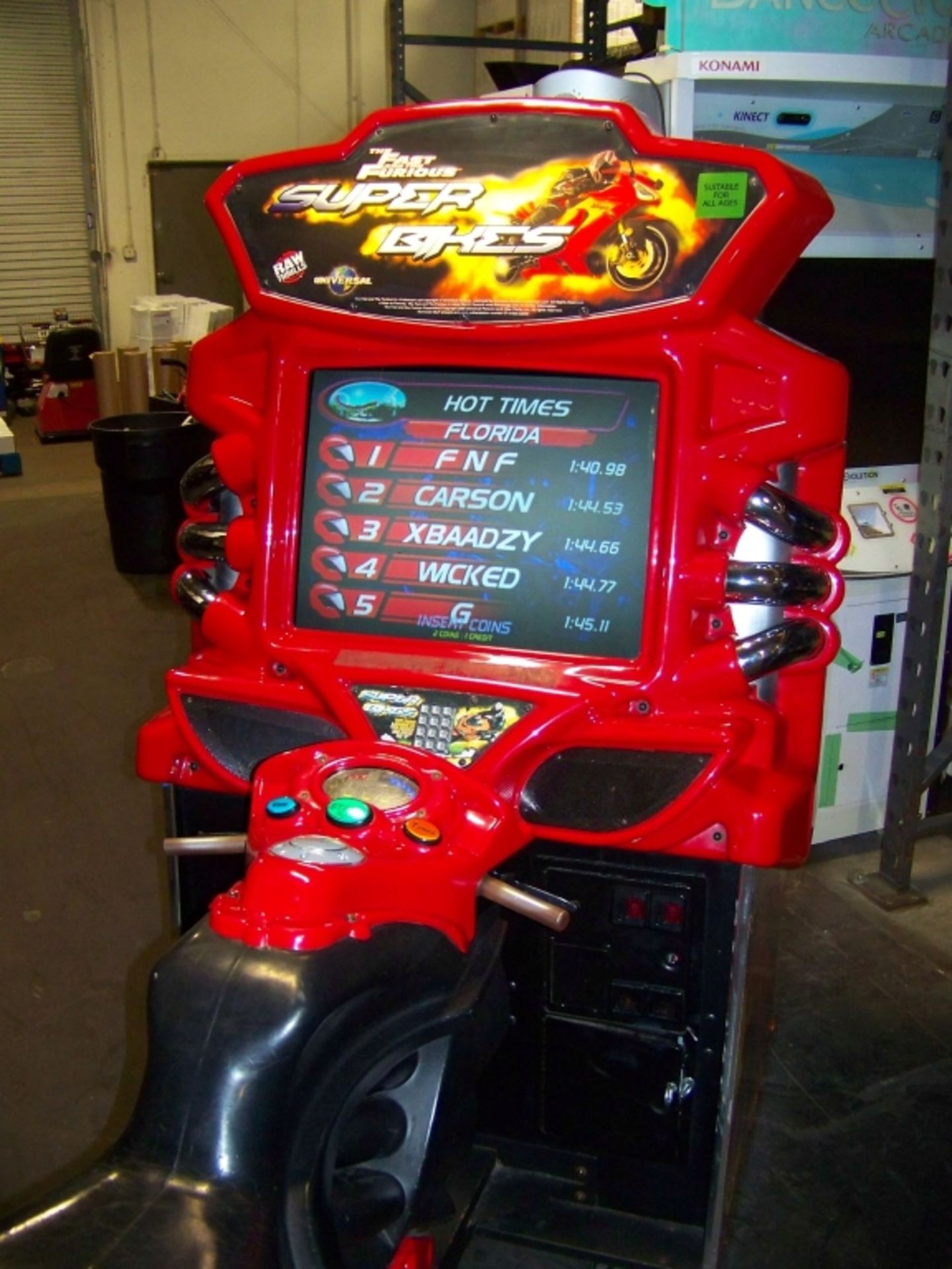 SUPER BIKES FAST AND FURIOUS RACING ARCADE GAME - Image 2 of 6