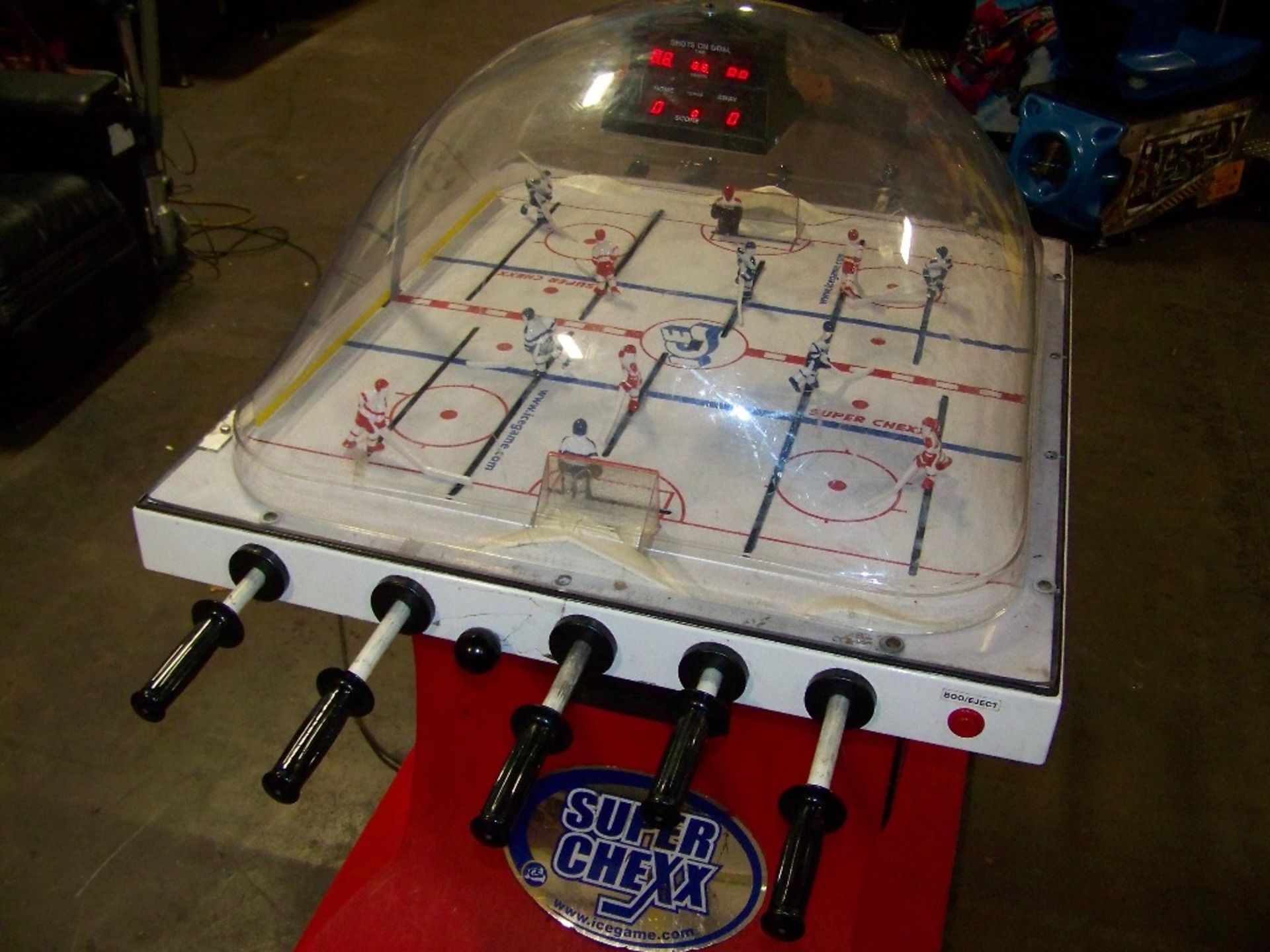 SUPER CHEXX BUBBLE HOCKEY ARCADE GAME I.C.E. - Image 9 of 9