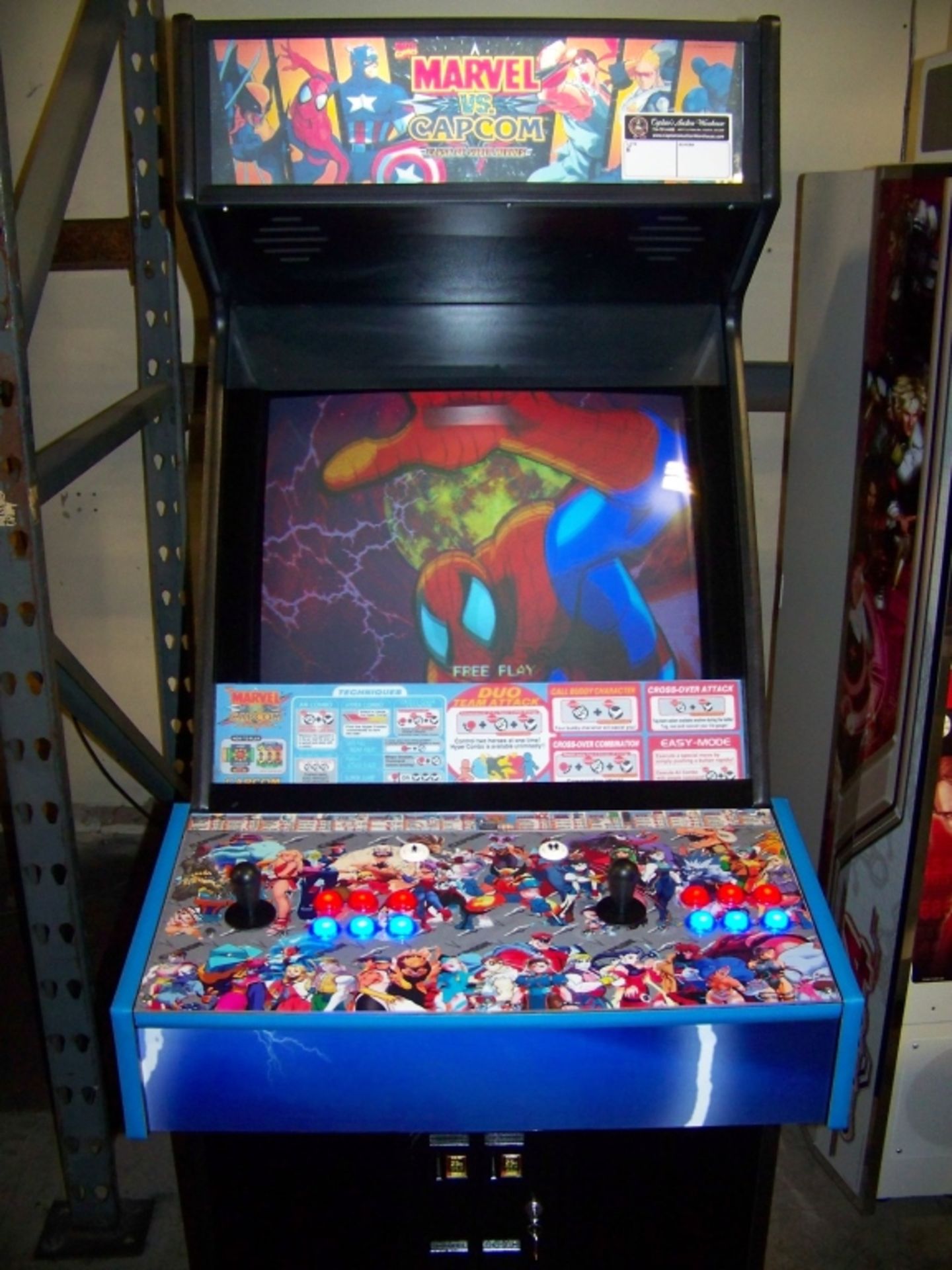 MARVEL VS. CAPCOM UPRIGHT FIGHTER ARCADE GAME - Image 4 of 8